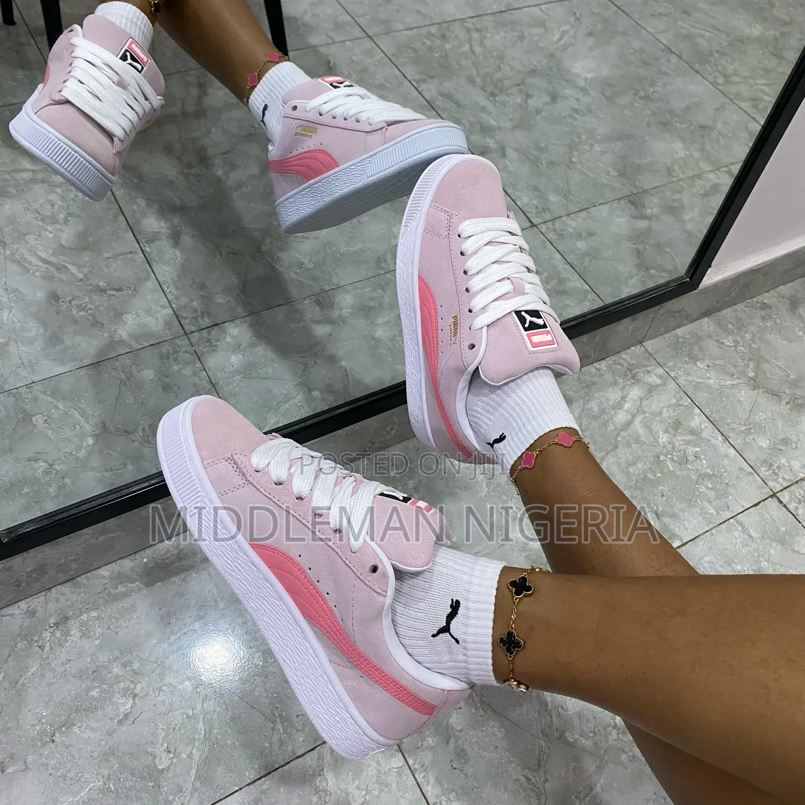 Puma Xl Suede Whisk of Pink N Passion Fruit Female Sneakers