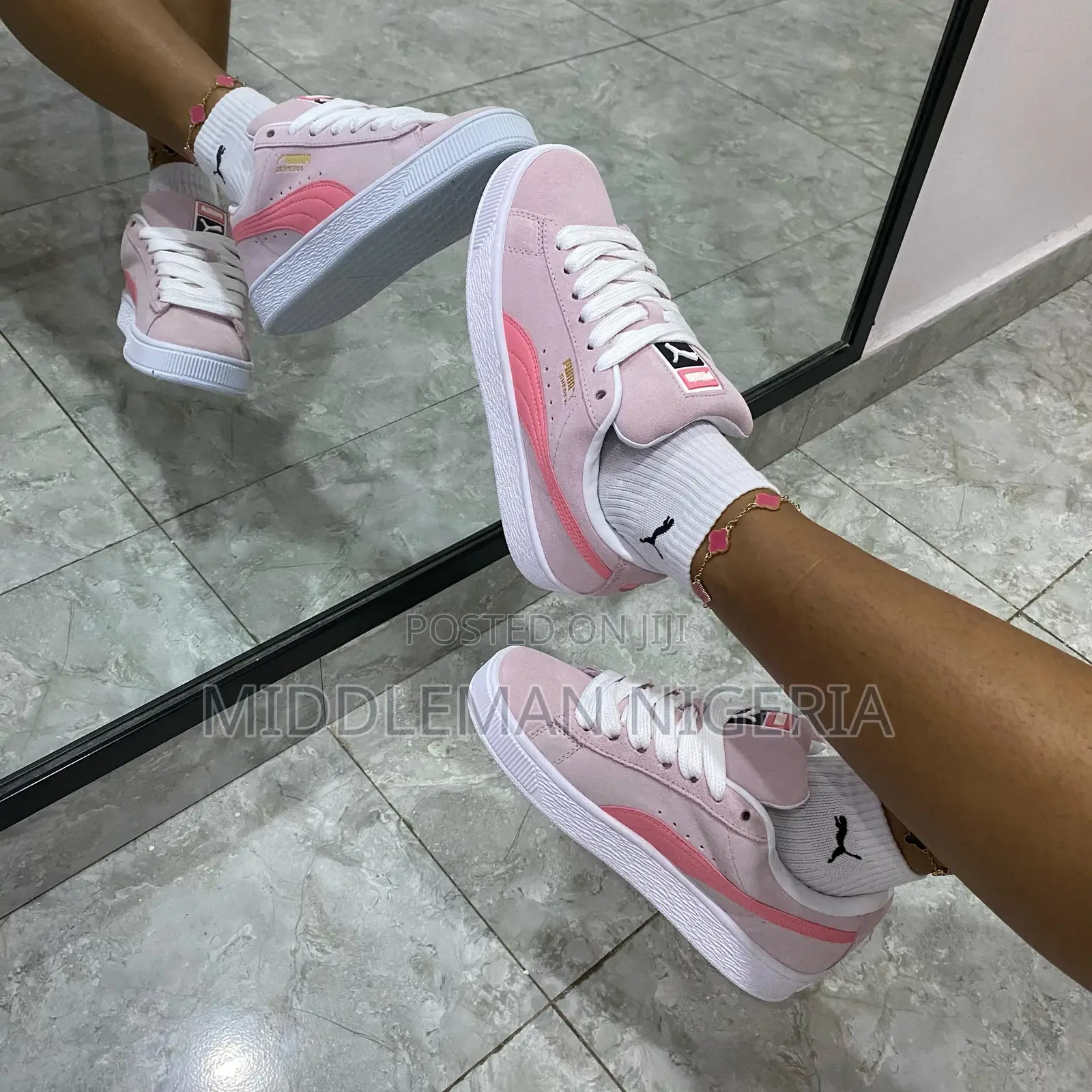 Puma Xl Suede Whisk of Pink N Passion Fruit Female Sneakers