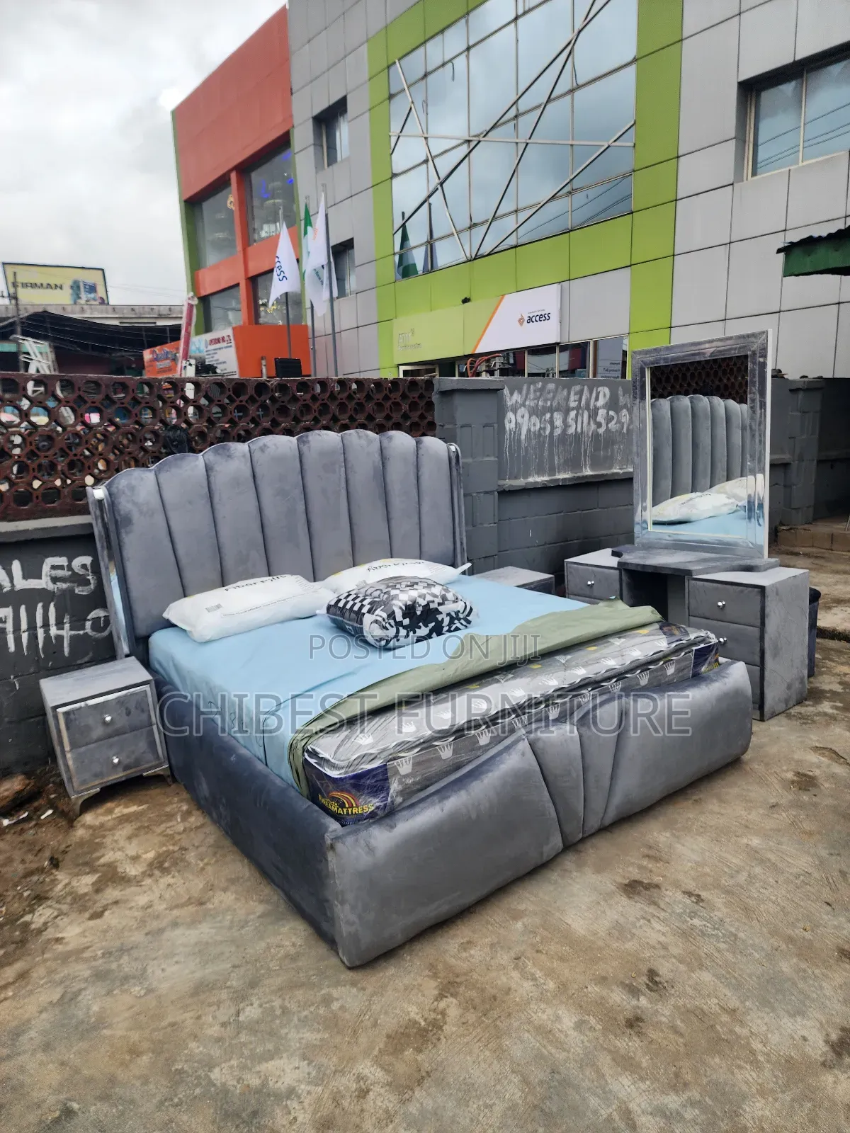 Quality 6by6 Set of Padded Bed Stand.