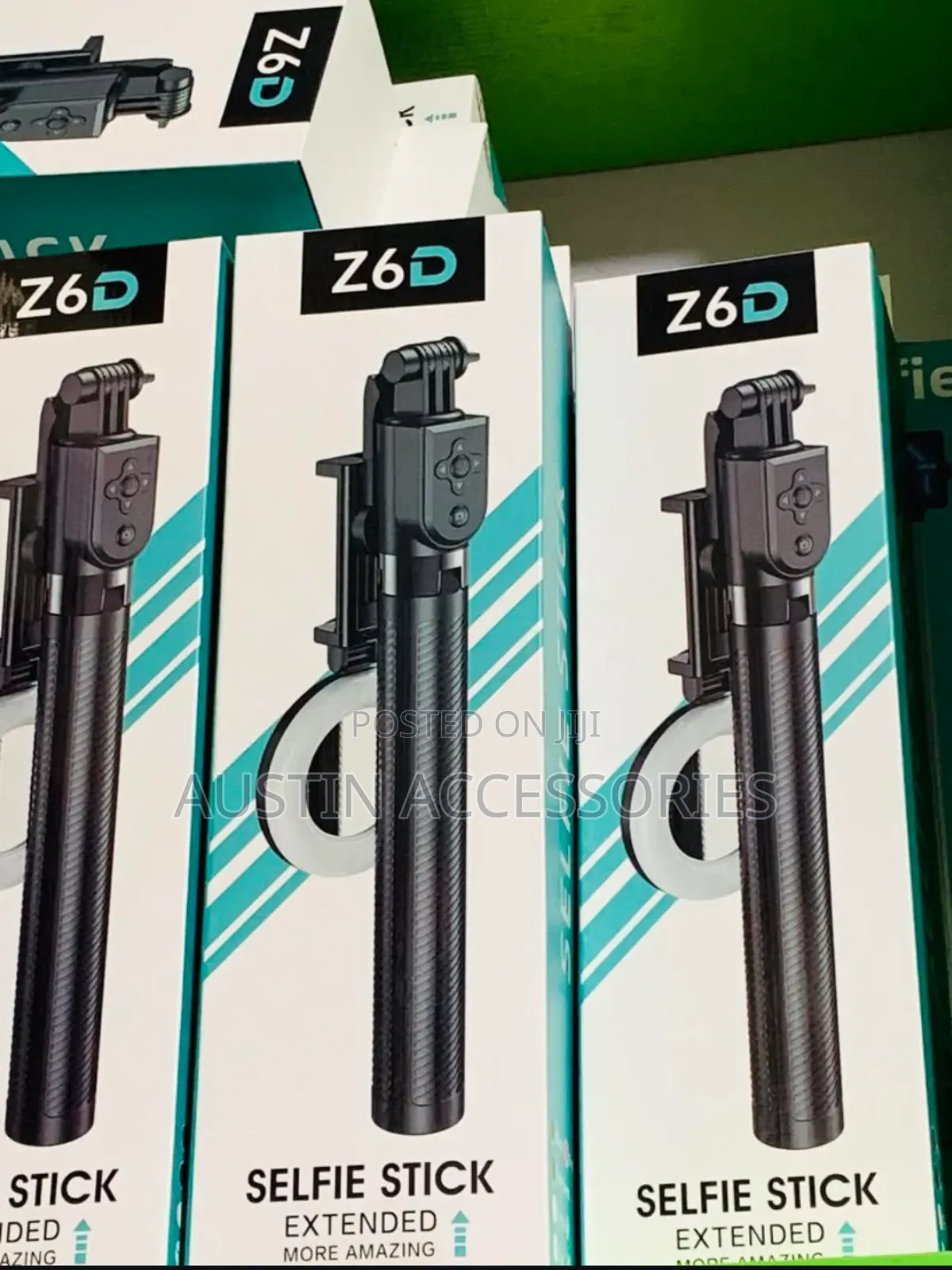 Z6d Selfie Stick With Tripod Stand and Ring Light