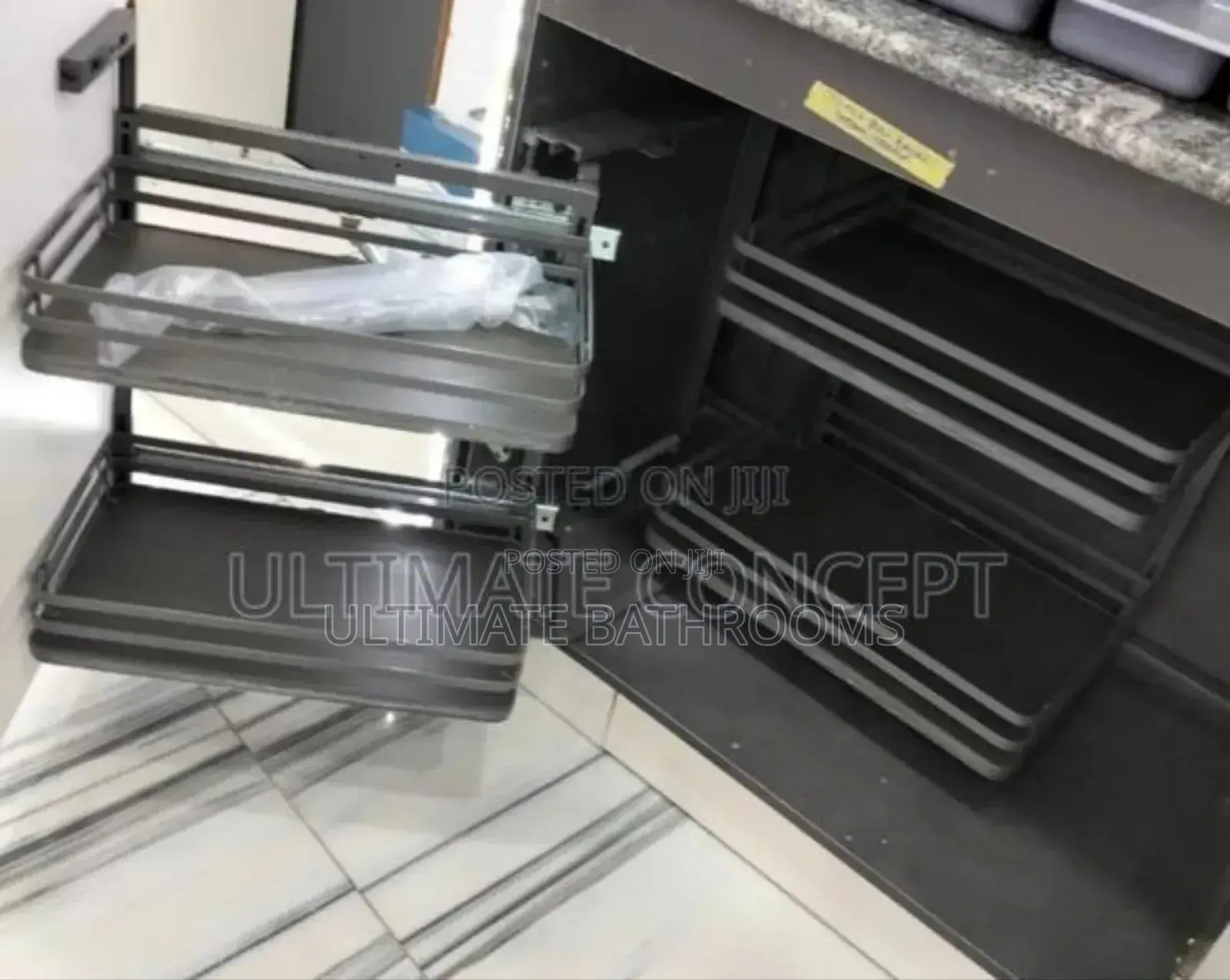 Made of Carbon Steel Magic Corner Storage Rack
