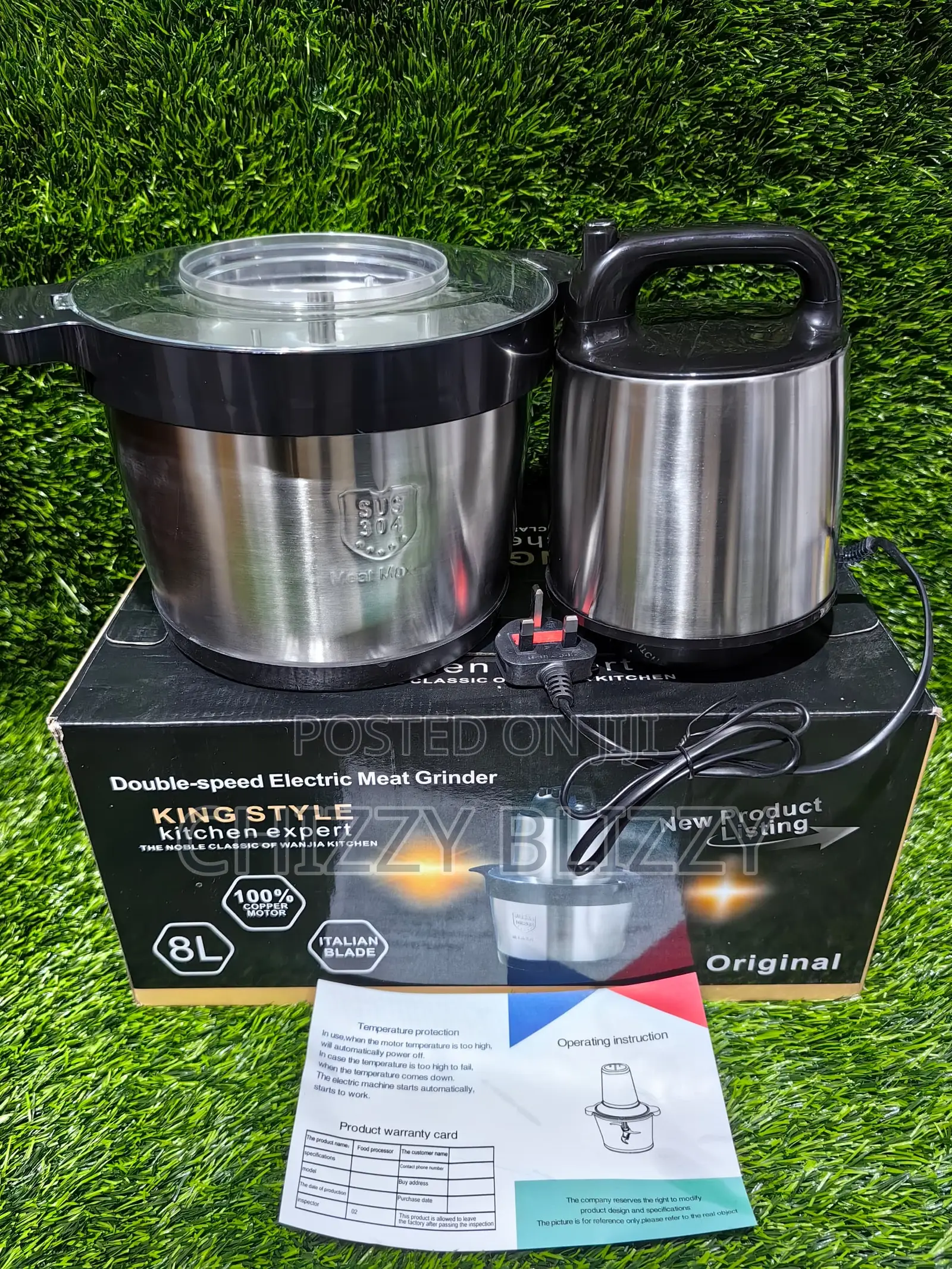 King Style Quality 8litres Stainless Steel Food Pounder