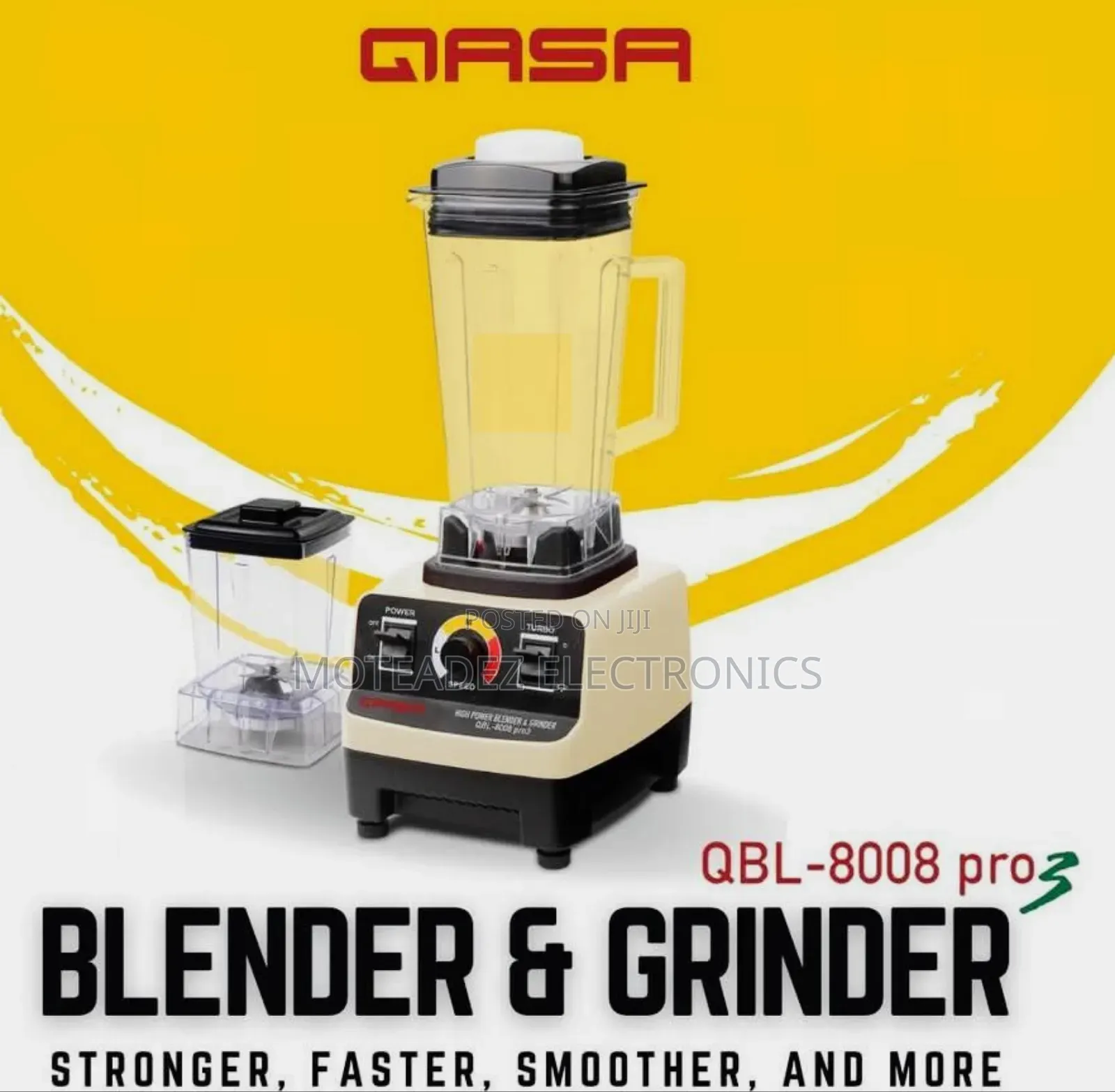 Qasa Pro3 (2 Cups) Heavy Duty Commercial Blender and Grinder