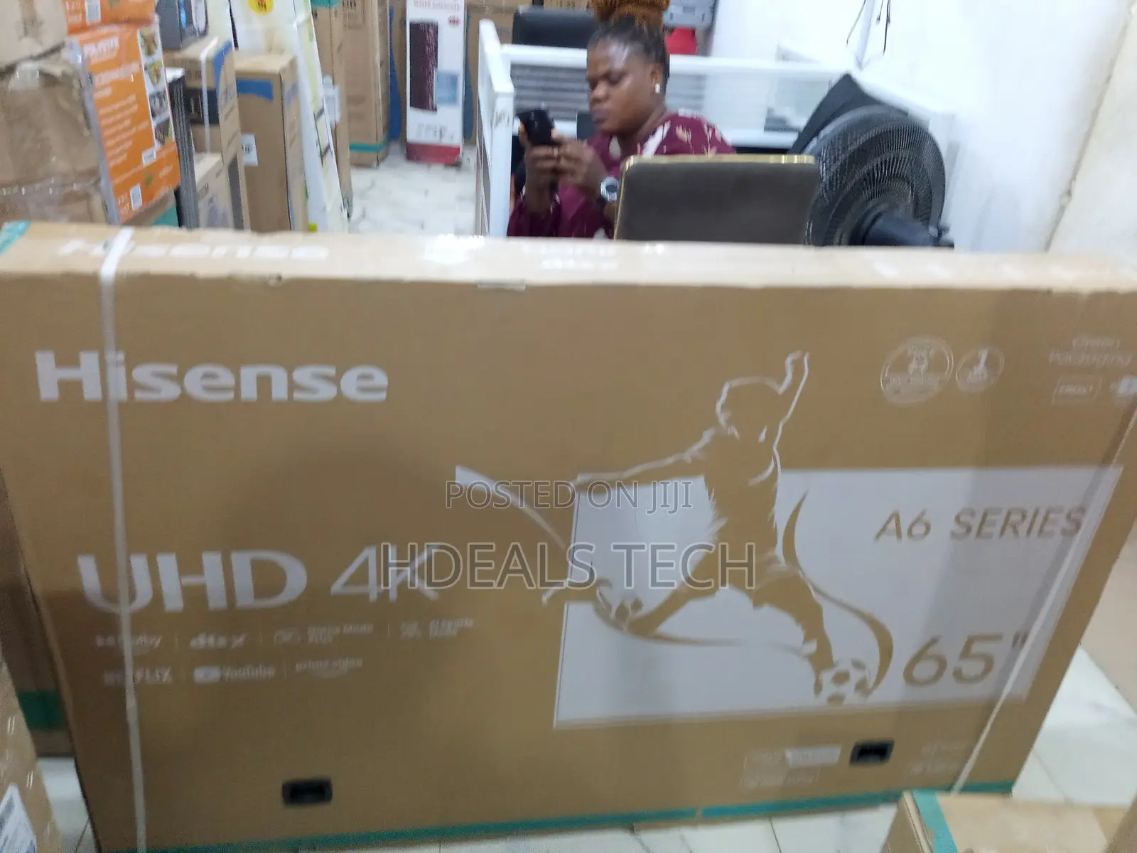 65-Inch Hisense Vidaa Full Smart Tv, 65a6h.