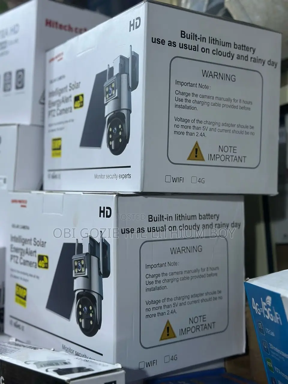 Ubox Dual Lens 6mp Solar Camera Is Available in Stock.