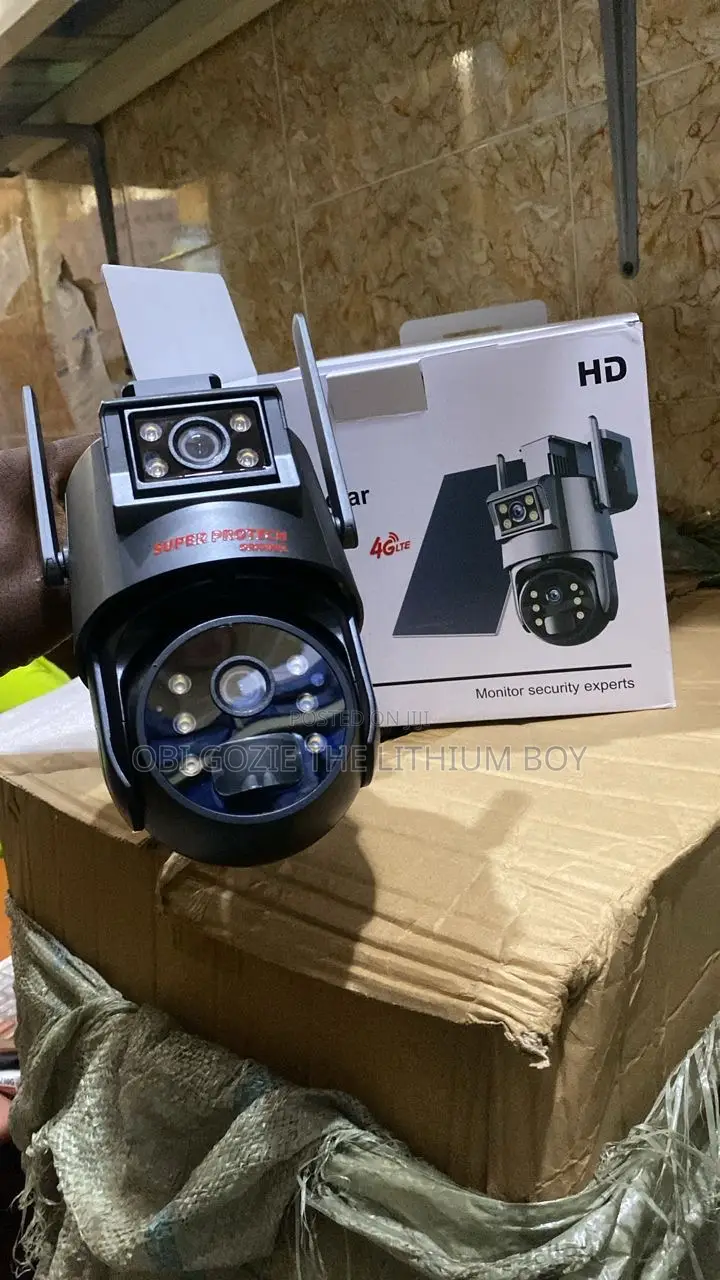 Ubox Dual Lens 6mp Solar Camera Is Available in Stock.