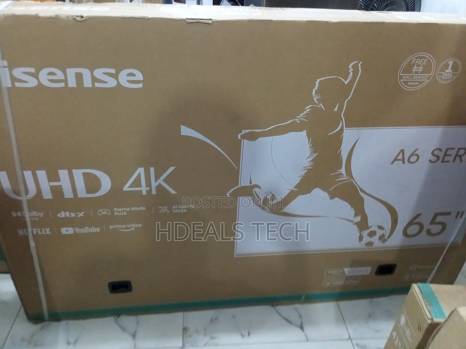 65-Inch Hisense Vidaa Smart Tv, 65a6h Powerful Edition.