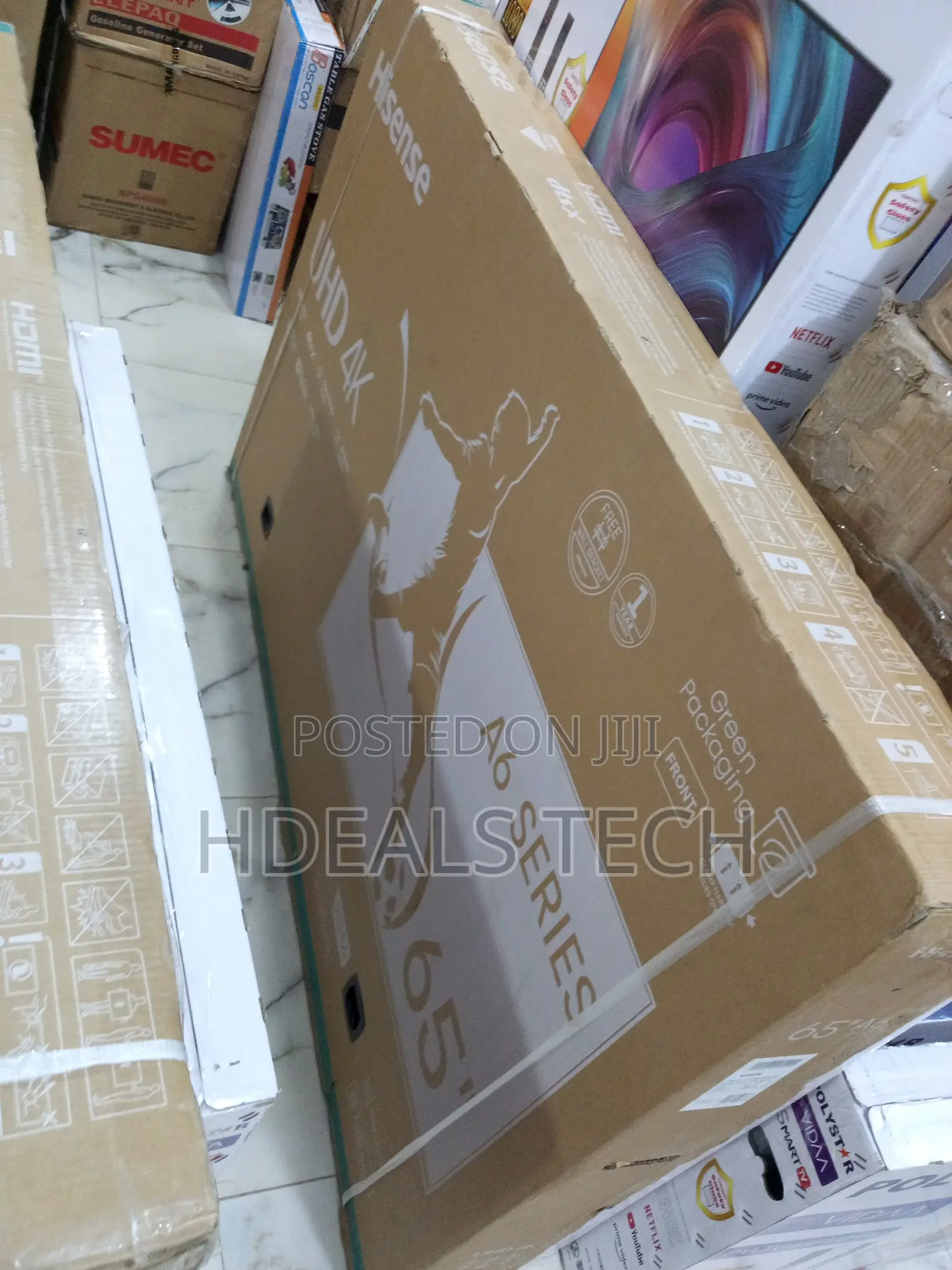 65-Inch Hisense Vidaa Black Smart Tv, 65a6h.