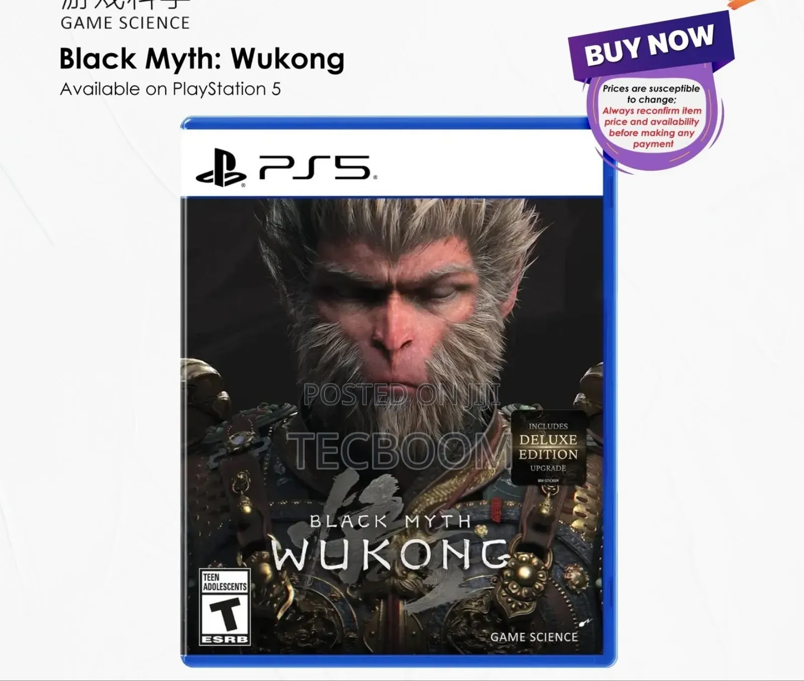 Black Myth Wukong Ps5