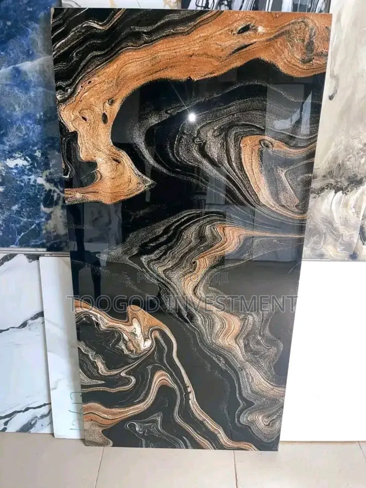 Golden Black Digital Tiles 60*120 Size