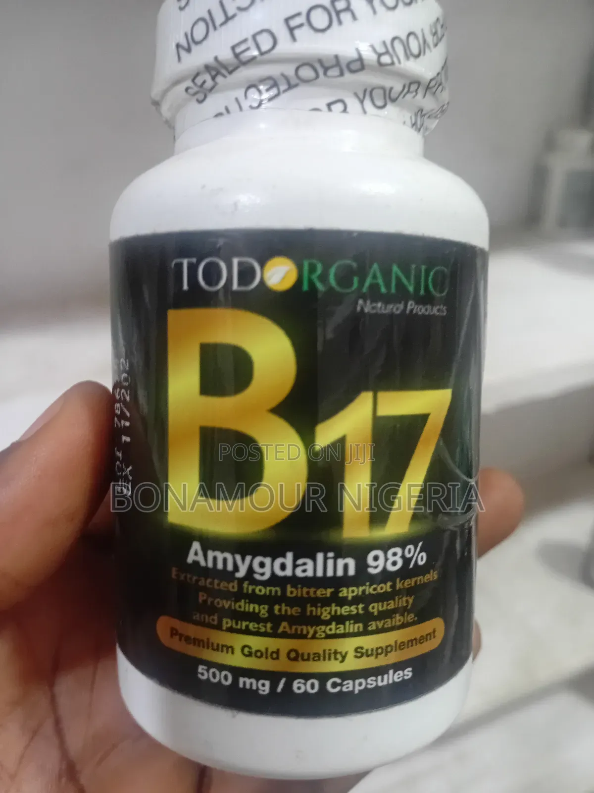 Todorganic B17 (Amygdalin) 500mg X60 Caps