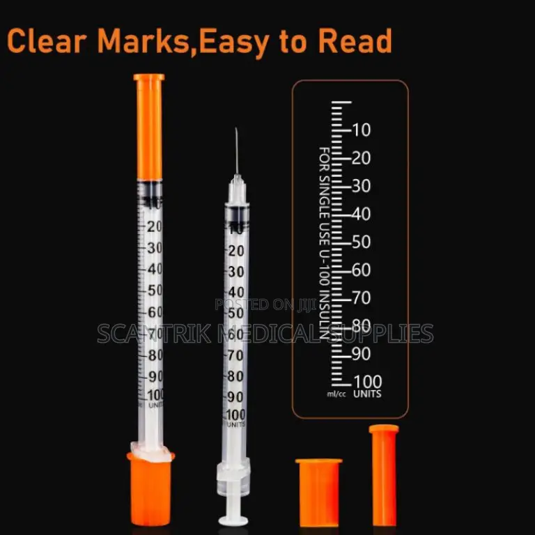 Glucocare 1ml Syringe for Insulin Nigeria