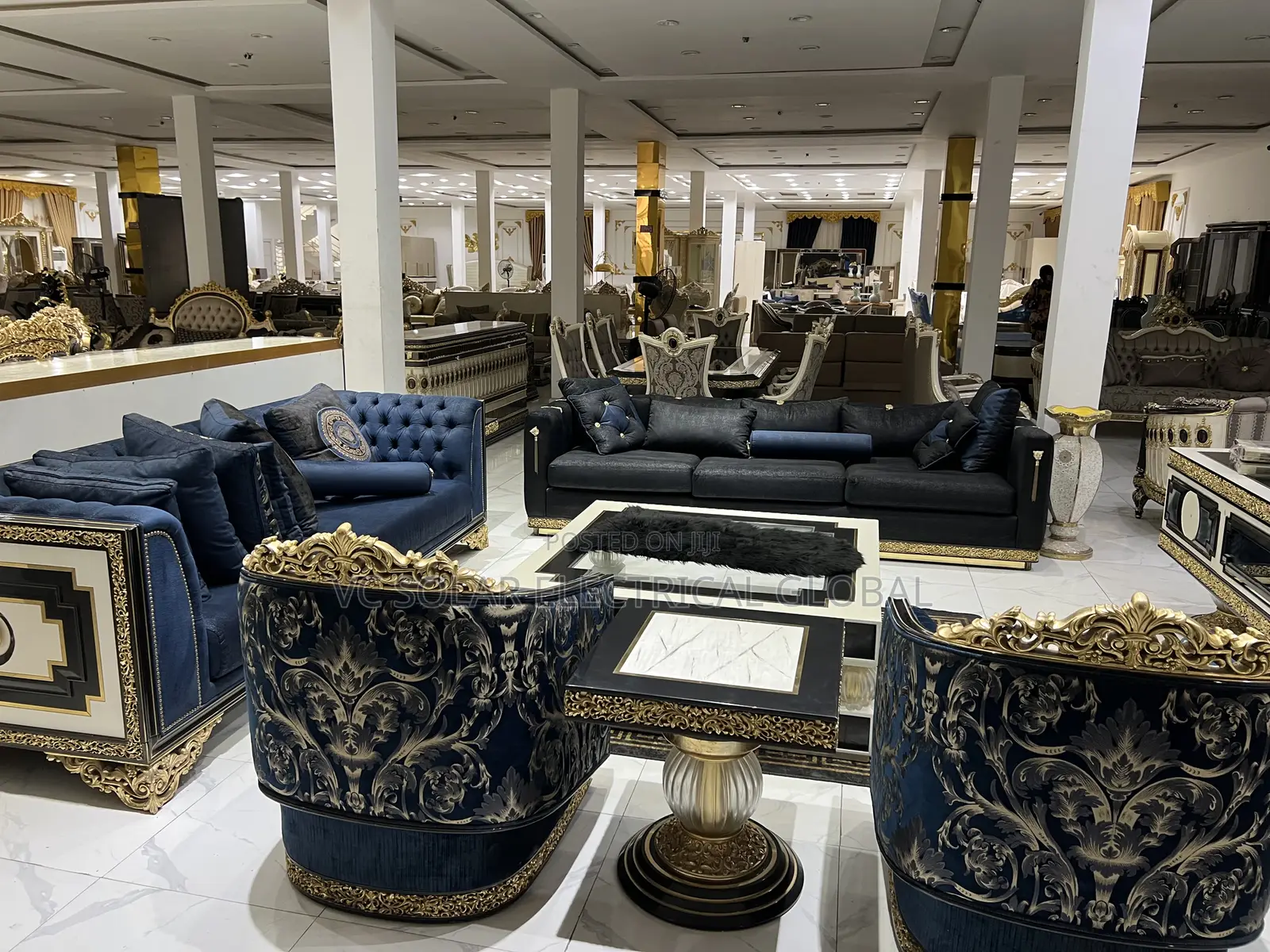Luxury Textured Sofa Chair Set