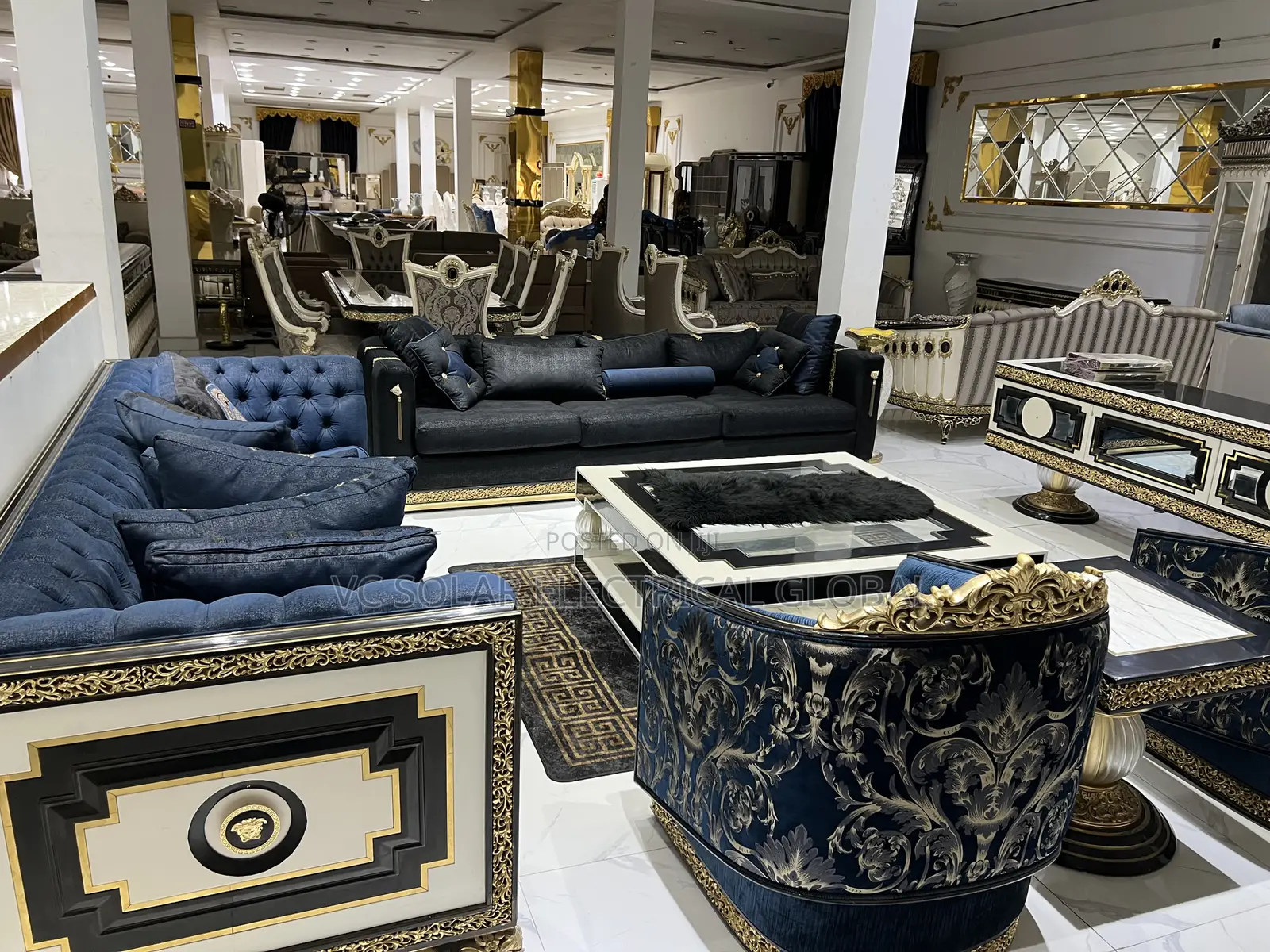 Luxury Textured Sofa Chair Set