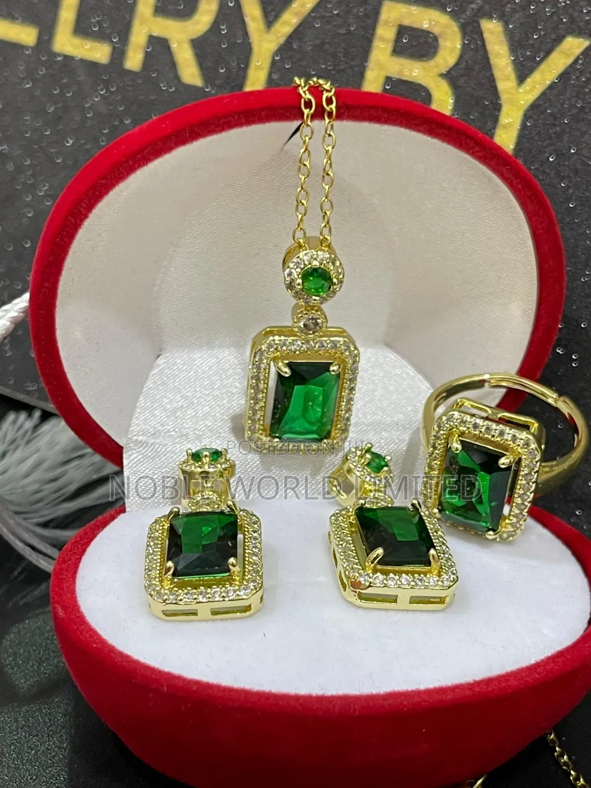 Chunky Pendant and Earring 6v