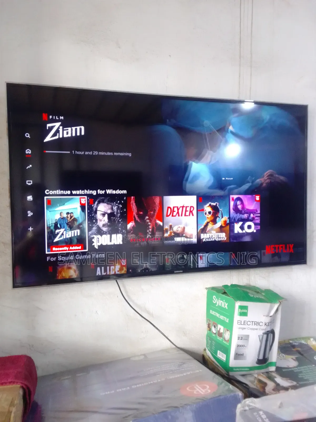 Arrived 50inch Samsung Smart Tv, Uk Imported, Free Netflix