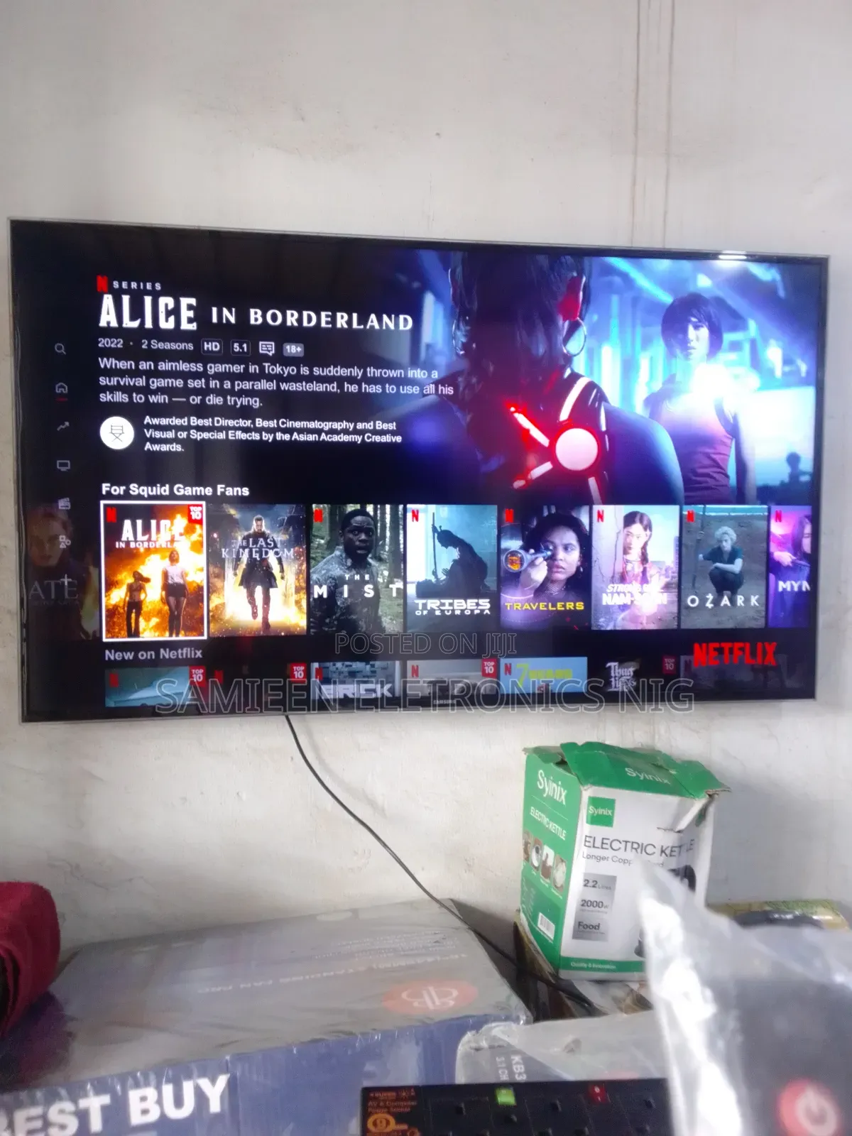 Arrived 50inch Samsung Smart Tv, Uk Imported, Free Netflix