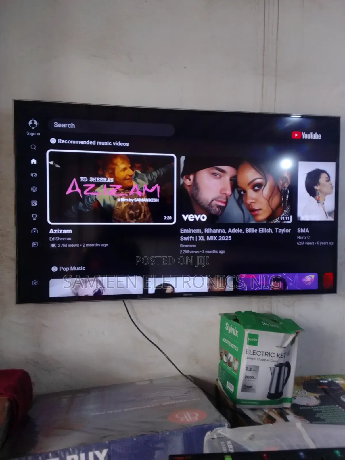 Arrived 50inch Samsung Smart Tv, Uk Imported, Free Netflix