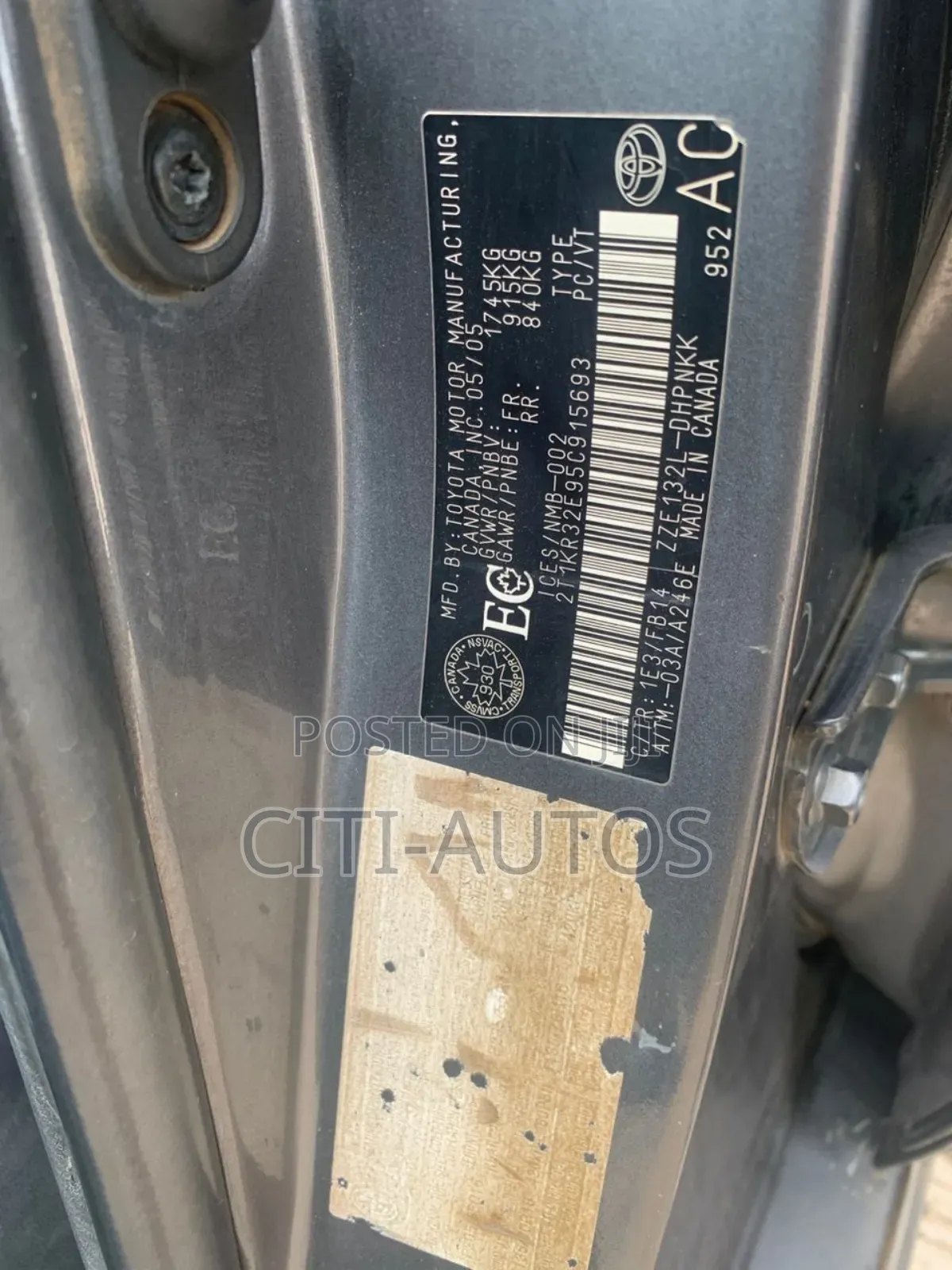Toyota Matrix 2006 Gray