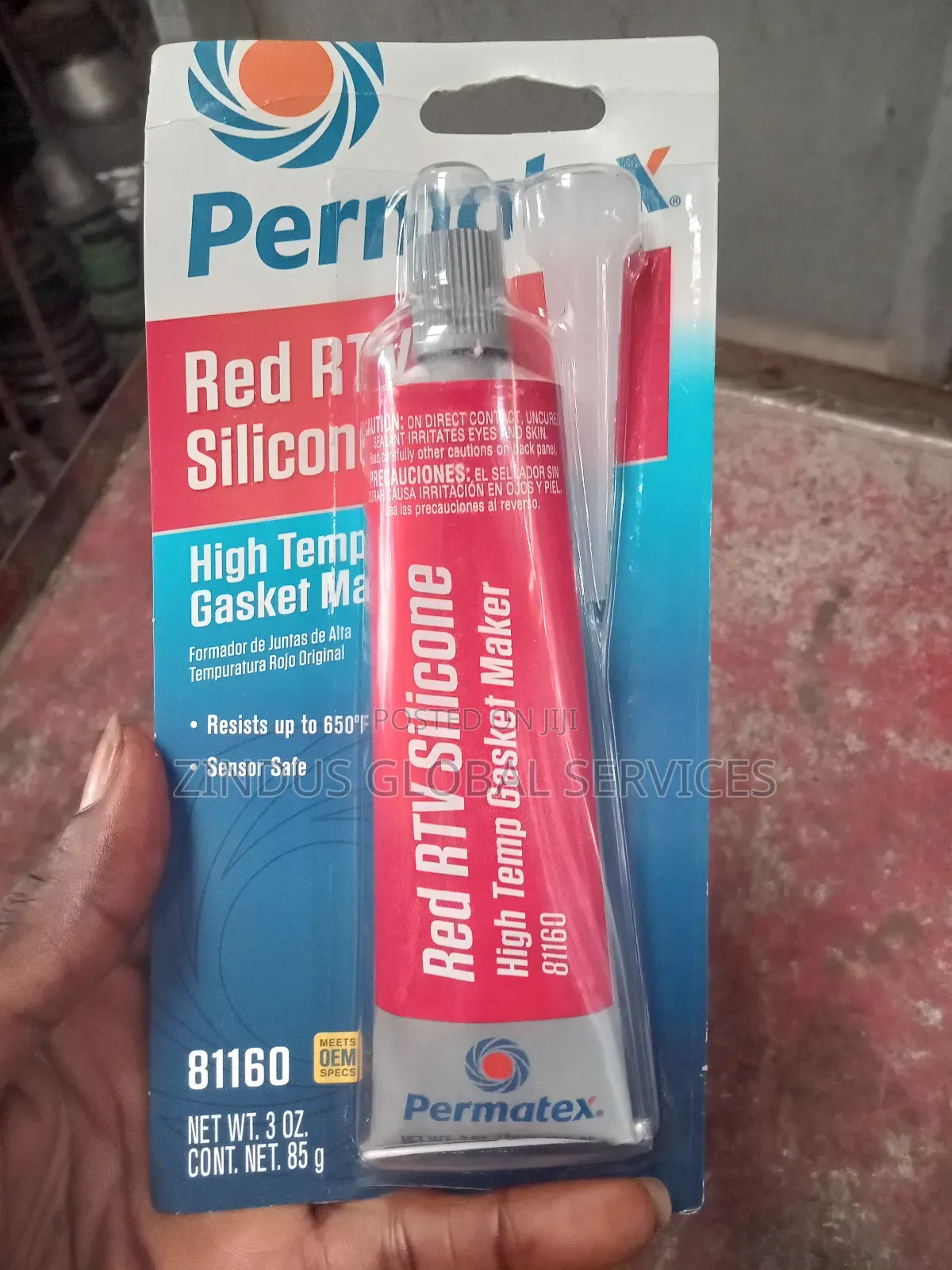 Permatex 81160 High Temperature RTV Red Silicone