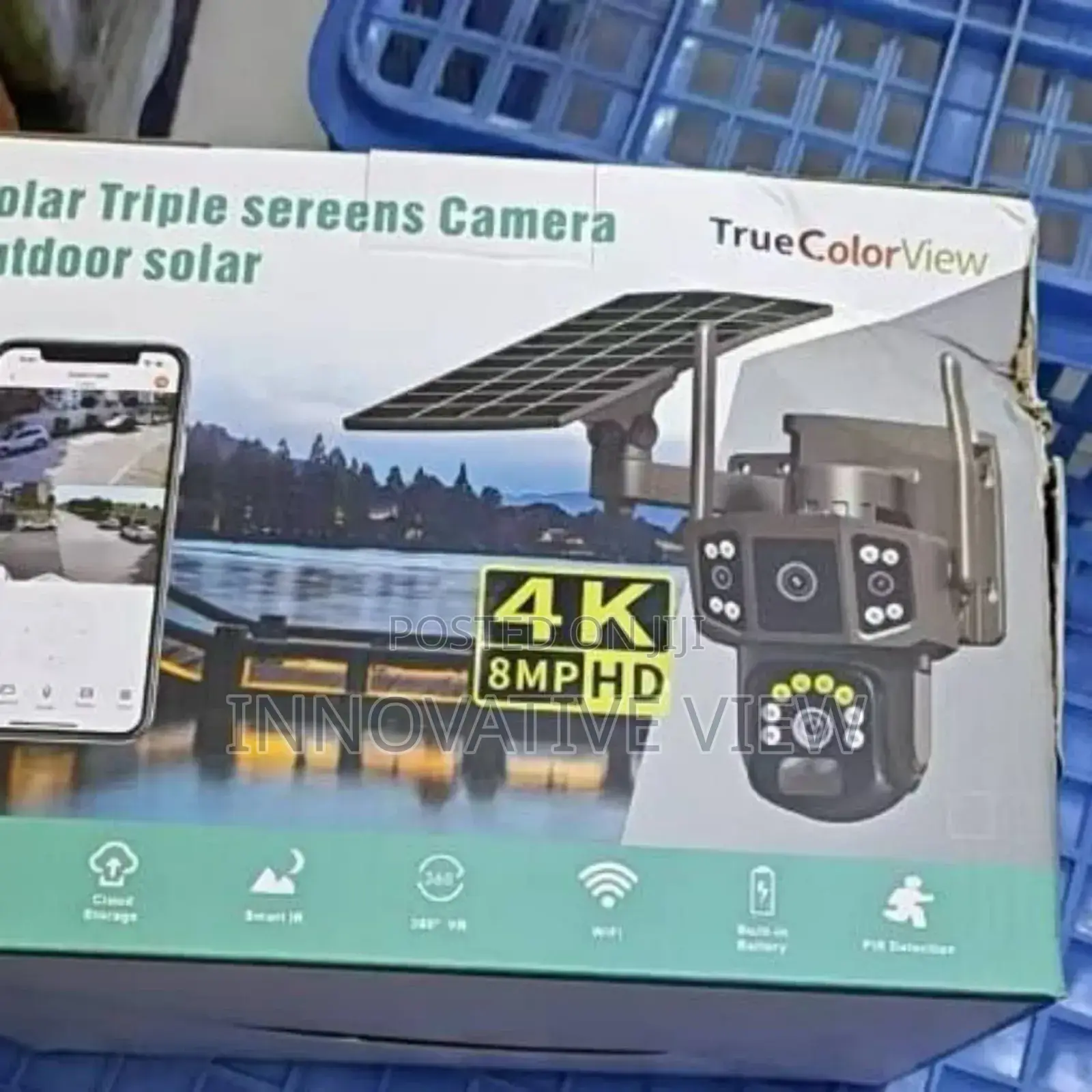 Security Three Lens PTZ 4g Solar Camera