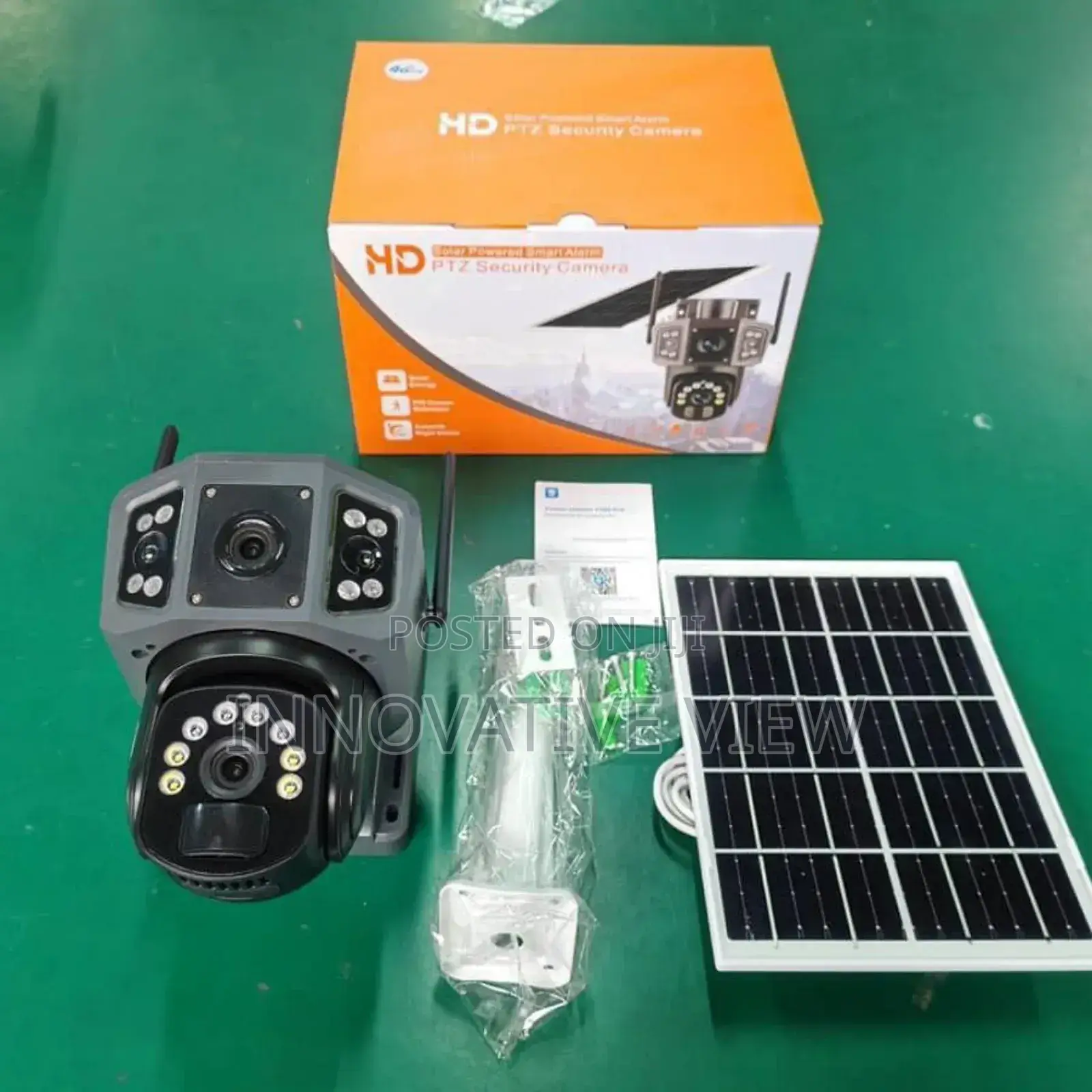 Security Three Lens PTZ 4g Solar Camera