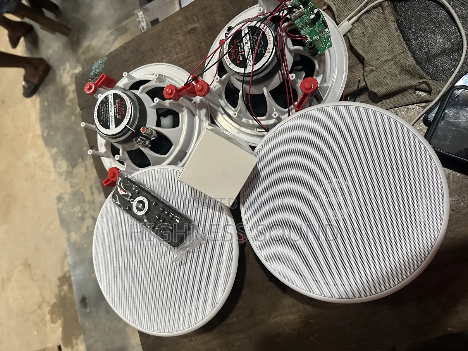 80watts 4in1 Frameless Bluetooth Pop Ceiling Speaker