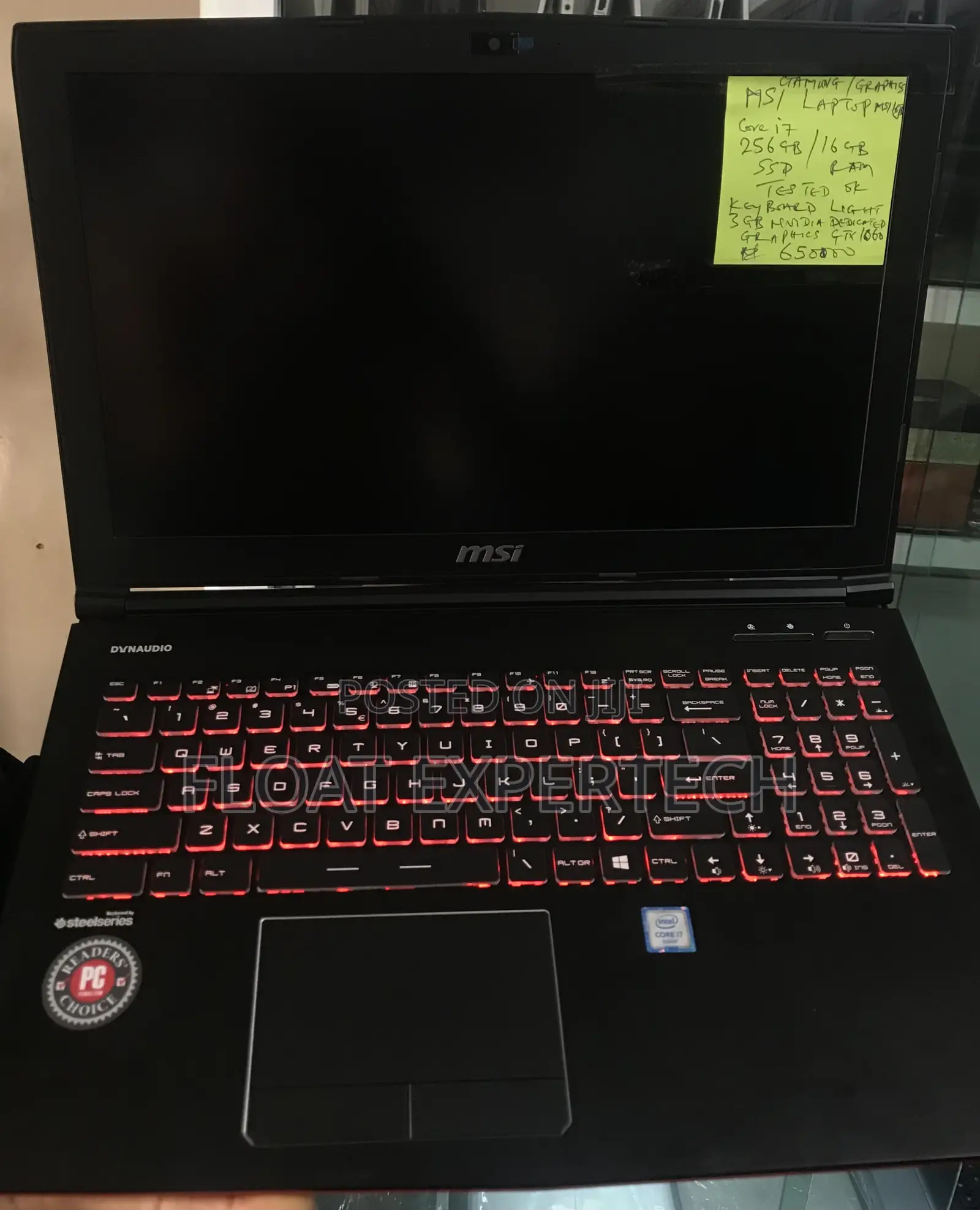 Laptop MSI GE62VR 7RF 16GB Intel Core I7 SSD 256GB