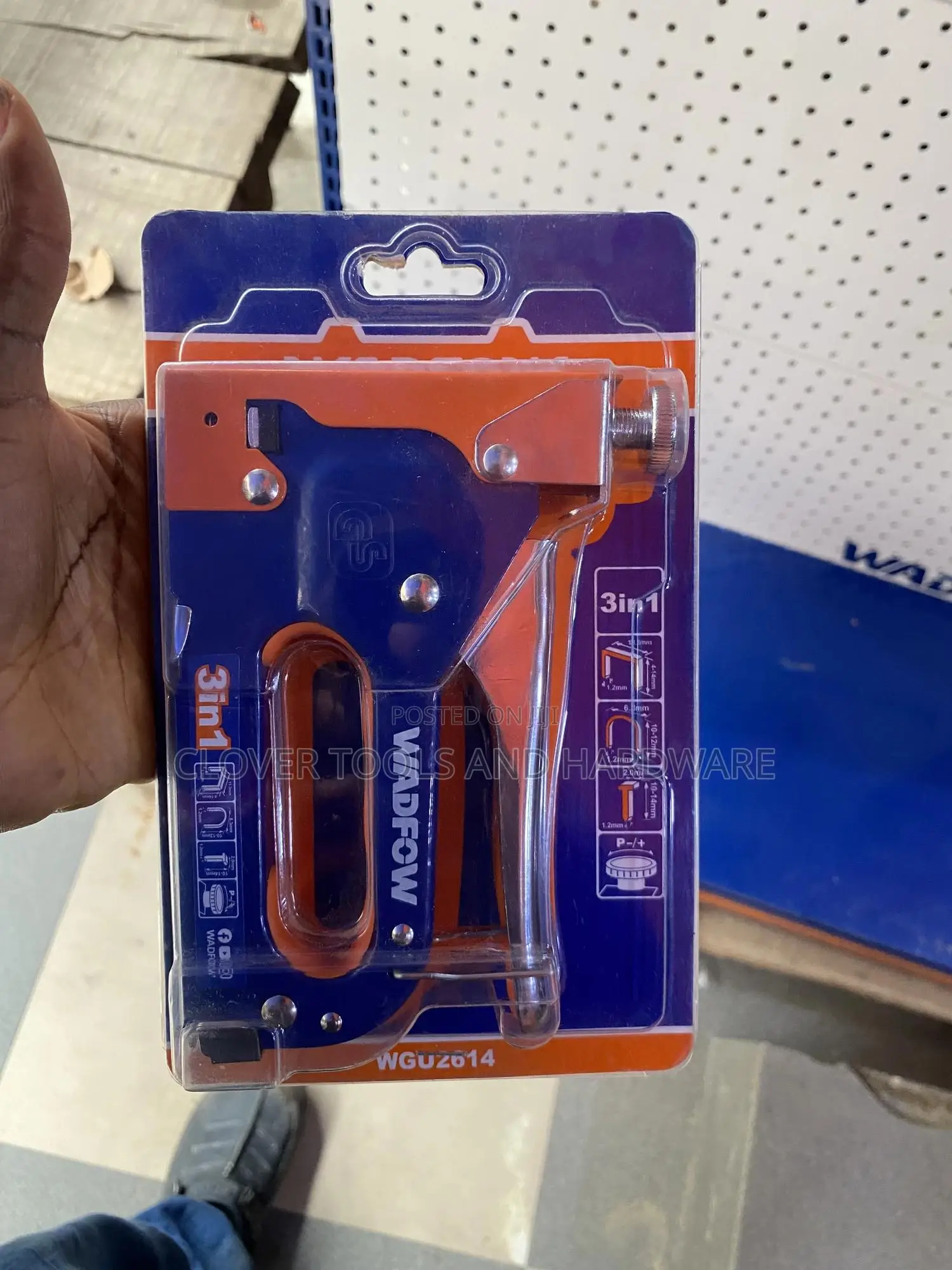 Wadfow Wgu2614 Heavy Duty 3-in-1 Staple Gun