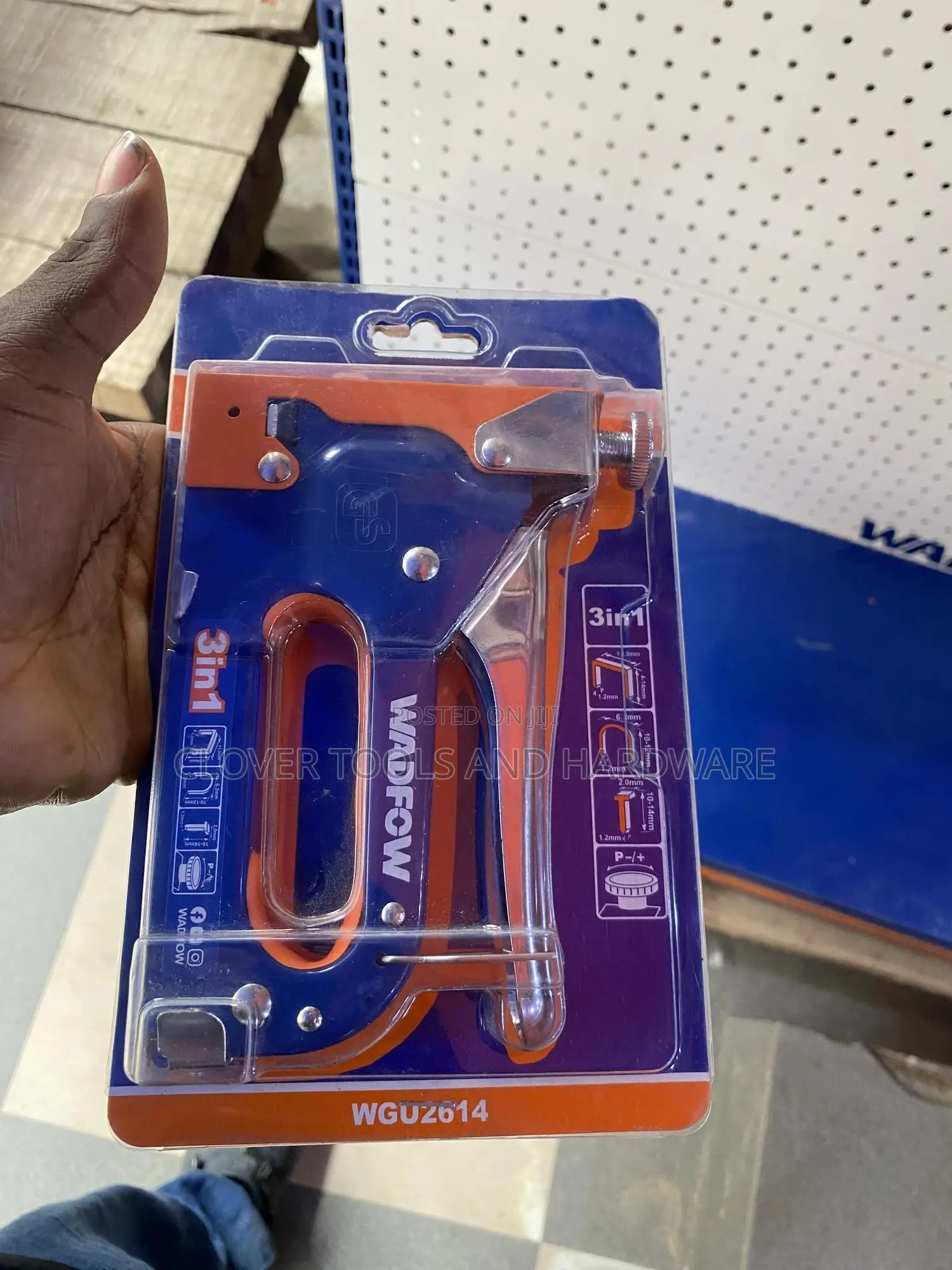 Wadfow Wgu2614 Heavy Duty 3-in-1 Staple Gun