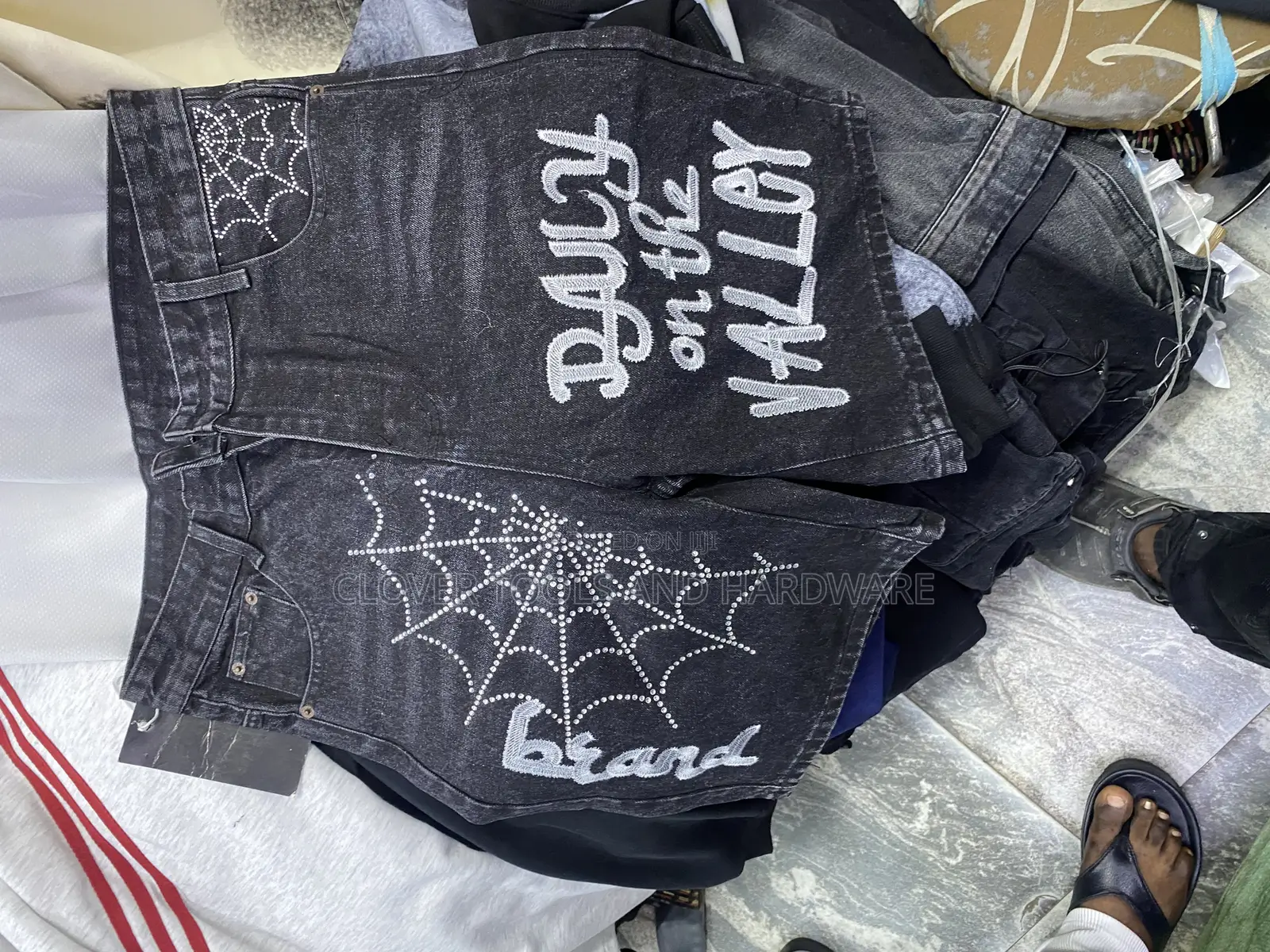 Original Designer Short Jeans Black