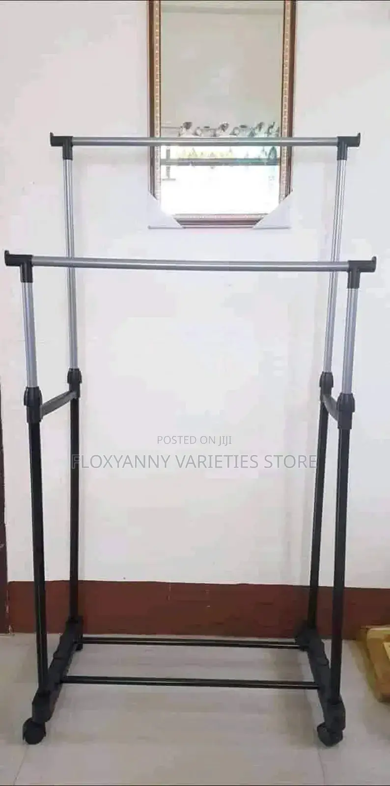 Double Pole Telescopic Clothe Hanger
