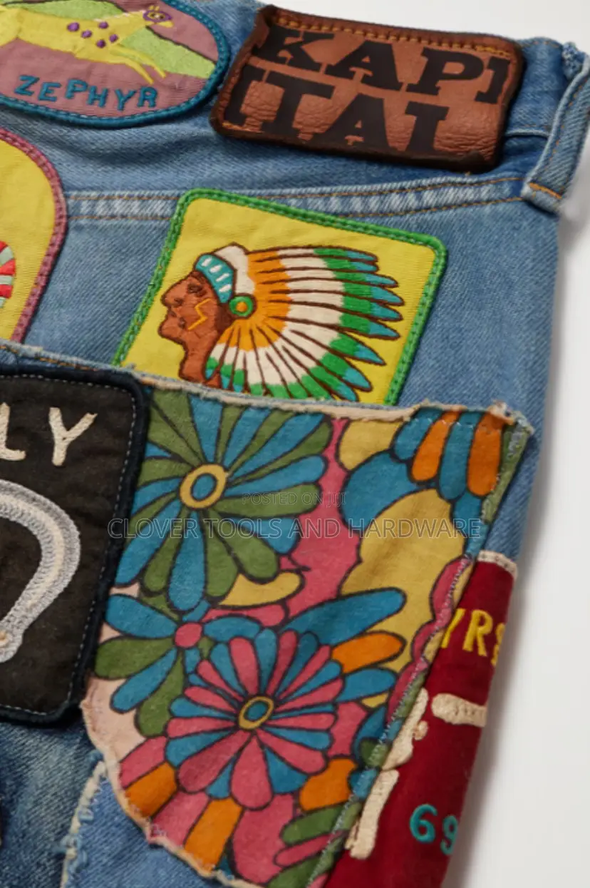 High Quality Heavy Weight Straightleg Patchwork Denim Shorts