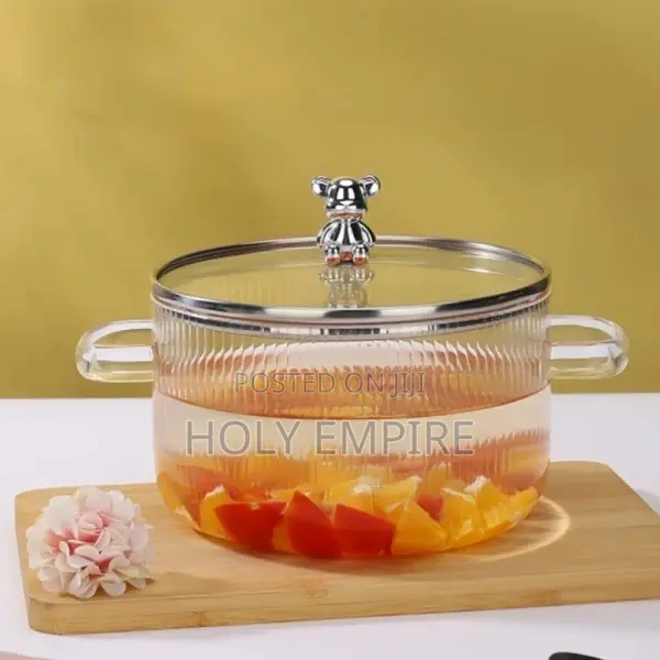 Borosilicate Glass Saucepan Cooking Pot Soup Pot Heating