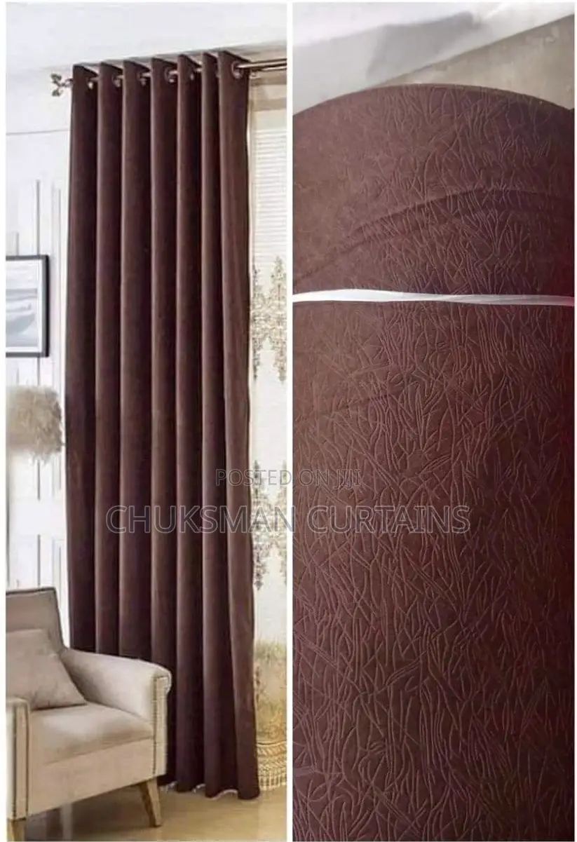 Set of Curtains on Window