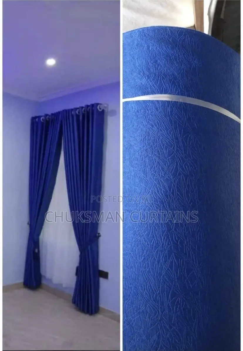 Set of Curtains on Window