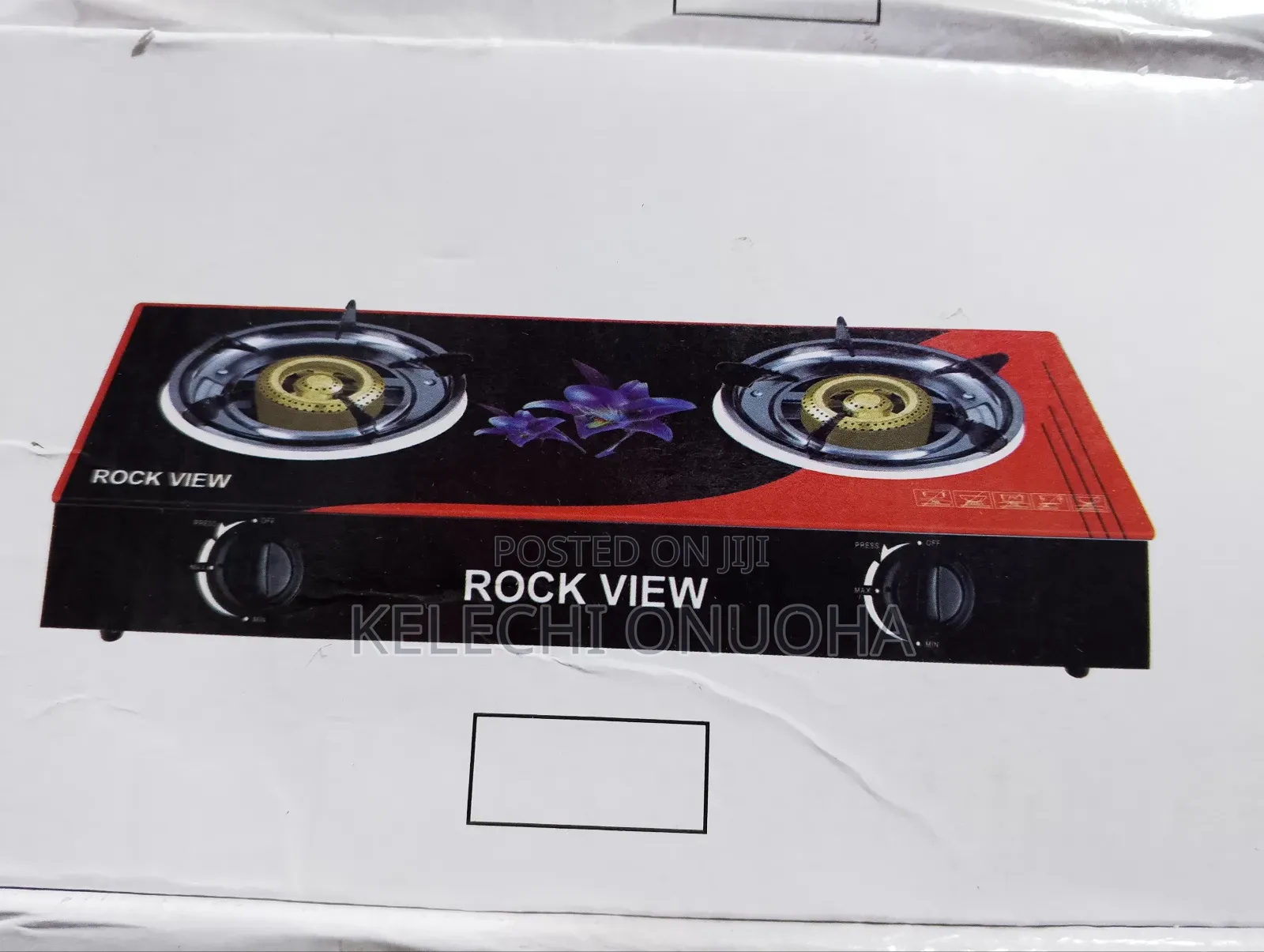 Rock View Glass Top Gas Cooker