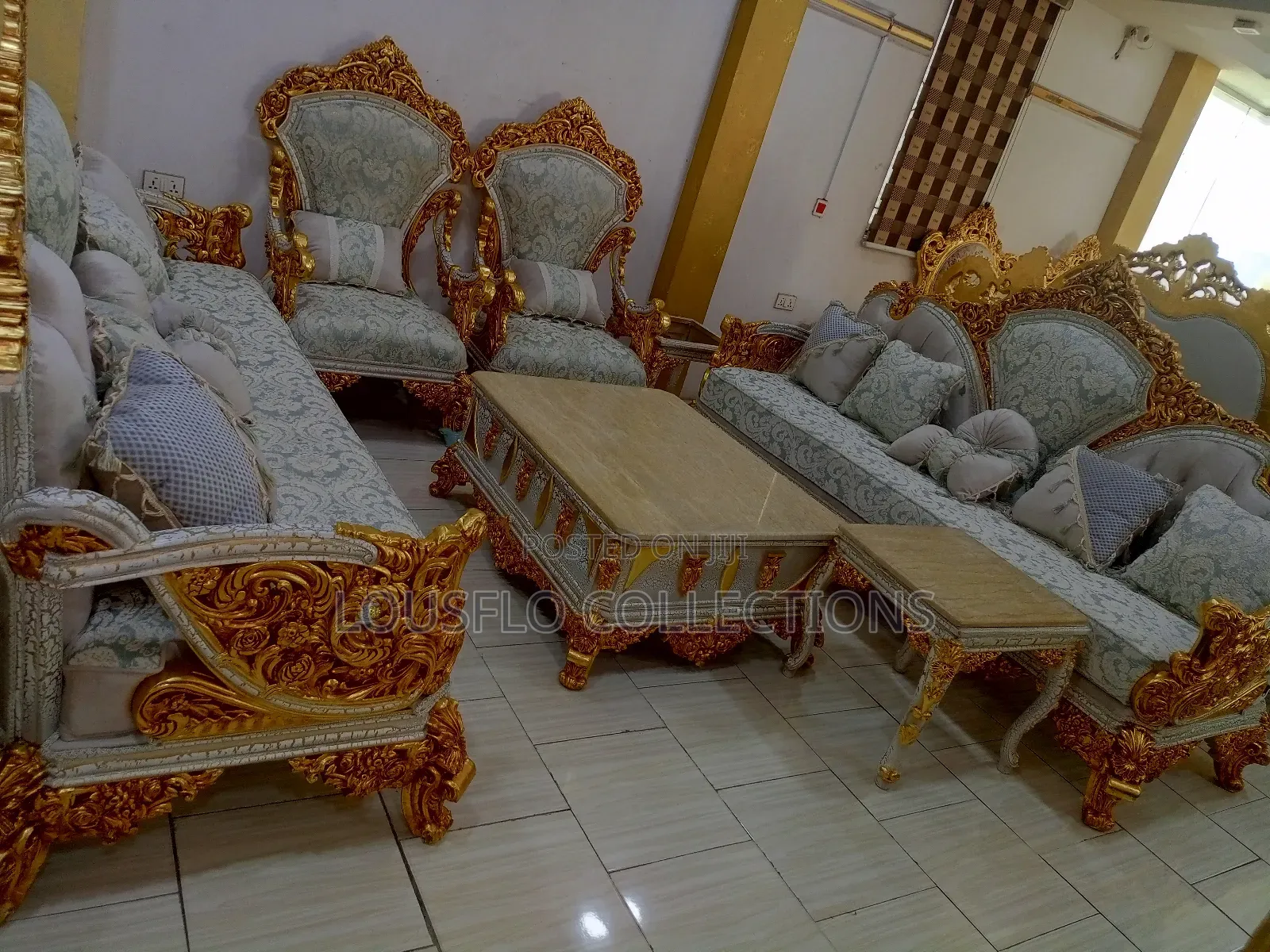 Your Gold White Quality Turkish Sofa