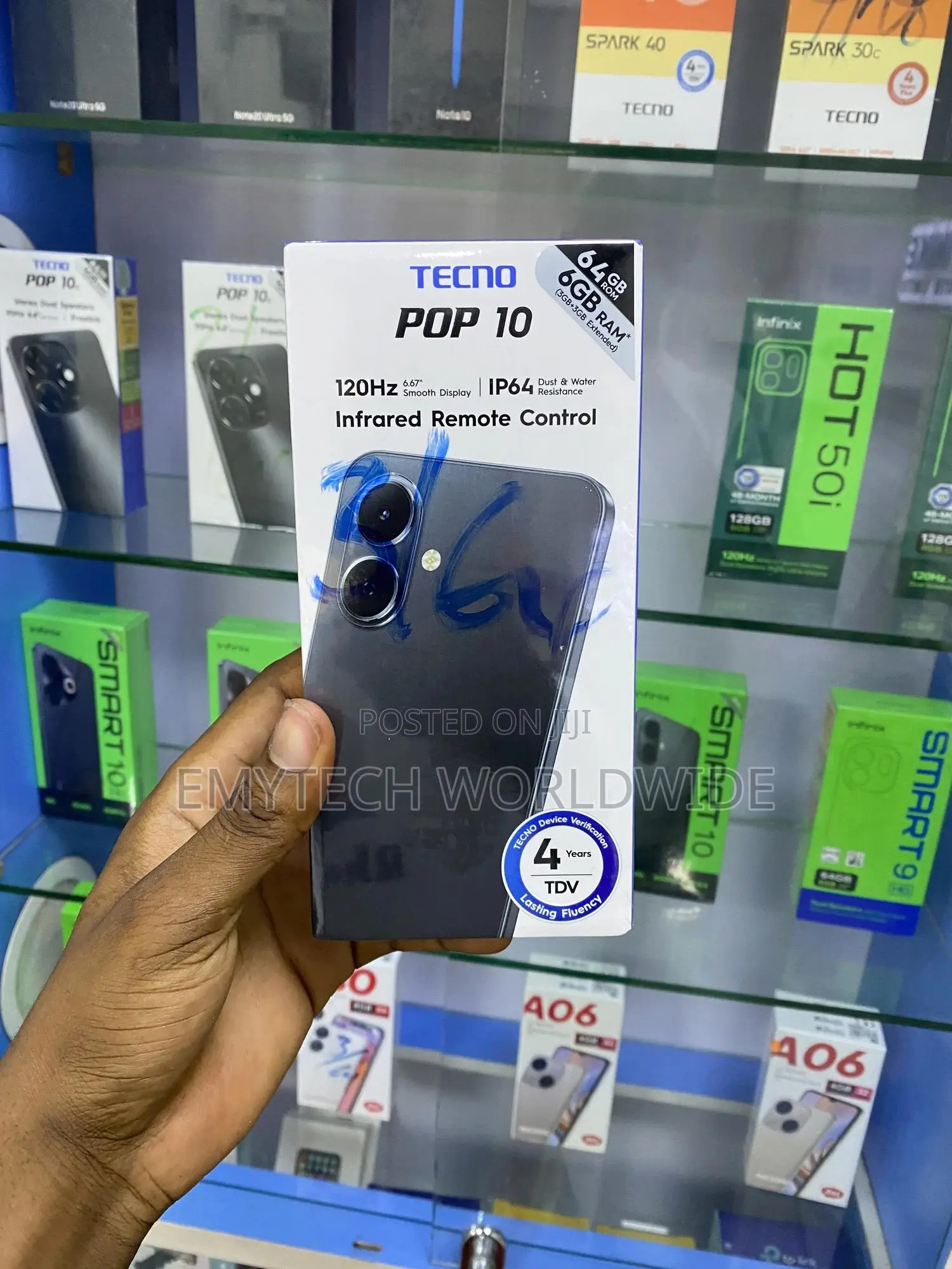 New Tecno Pop 10 64 GB Black