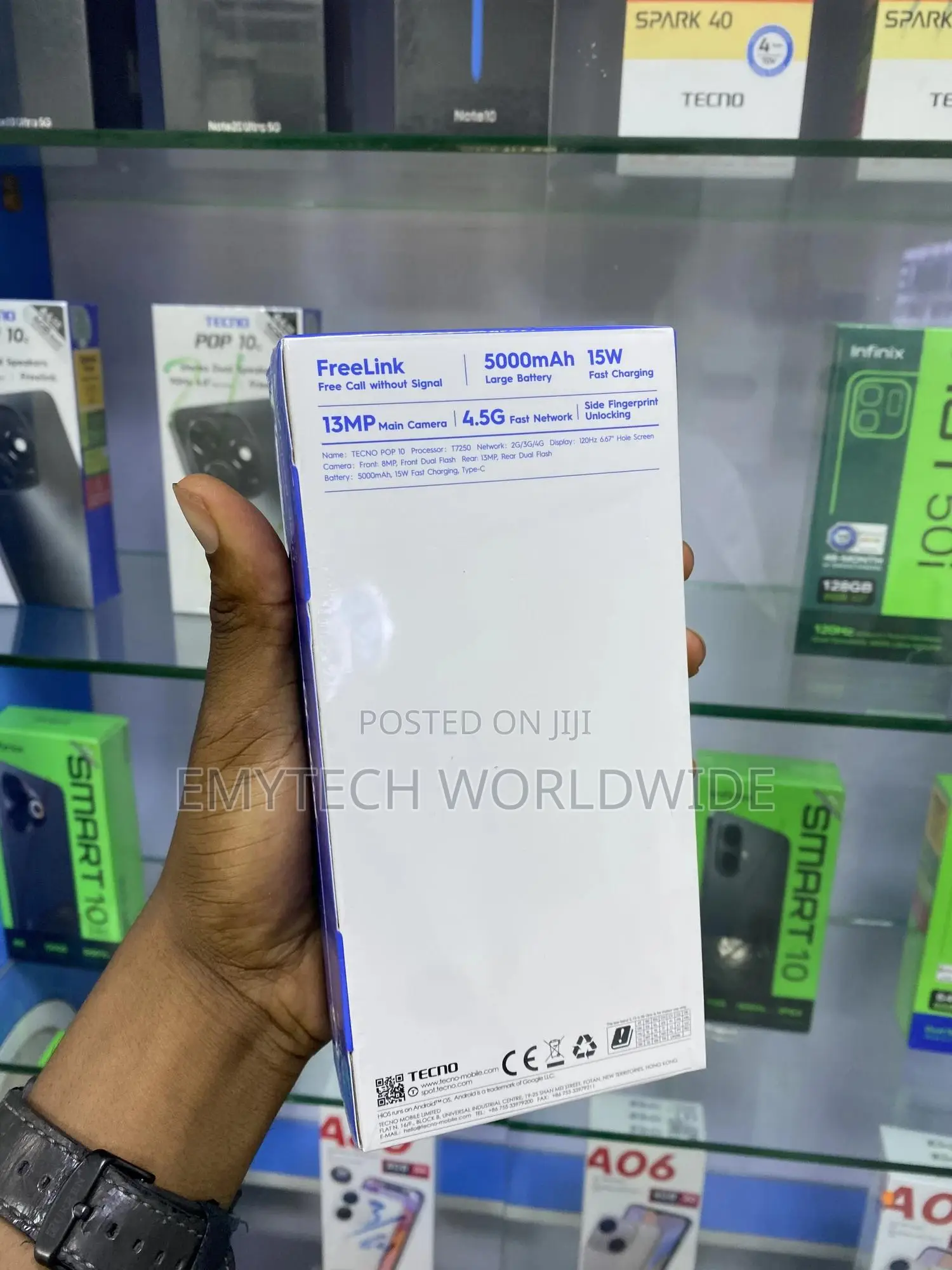 New Tecno Pop 10 64 GB Black