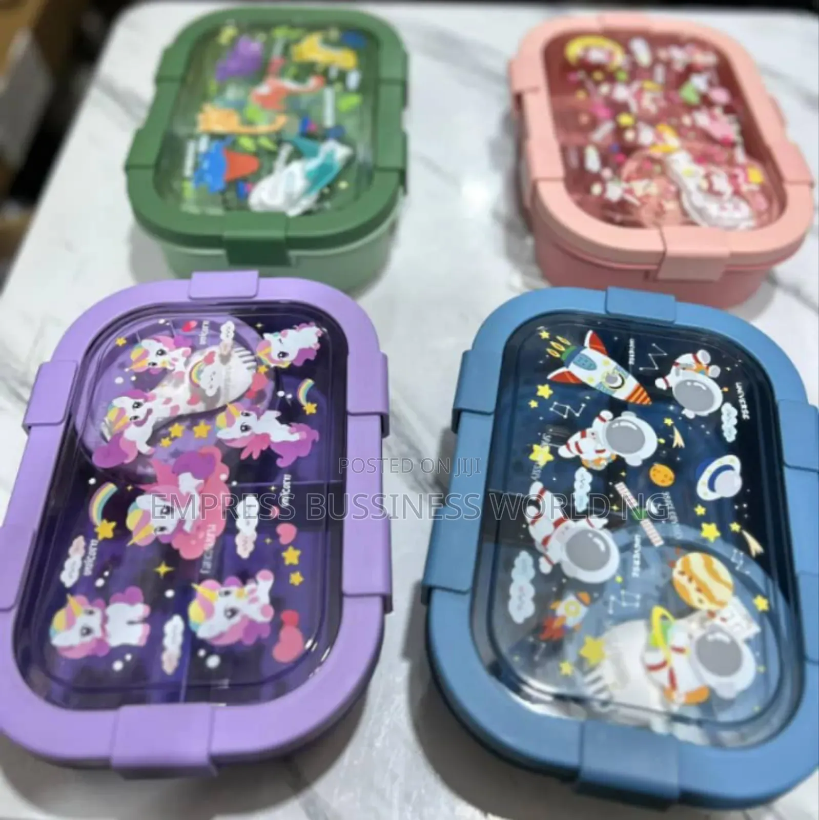 Kid's Partitioned Lunch Box Plastic