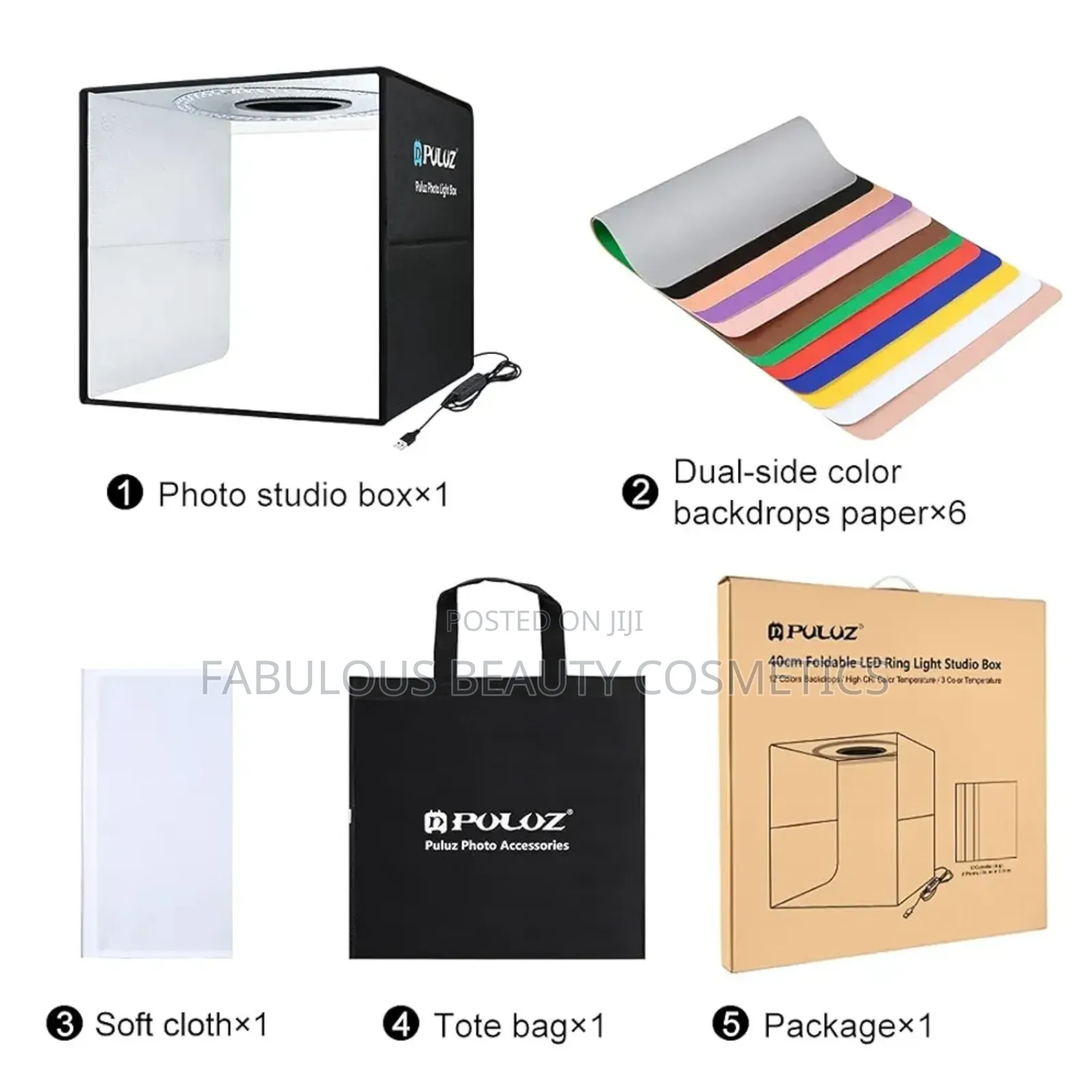 Puluz Photo Light Box Photography Tent 40cm/16 Inch Portable