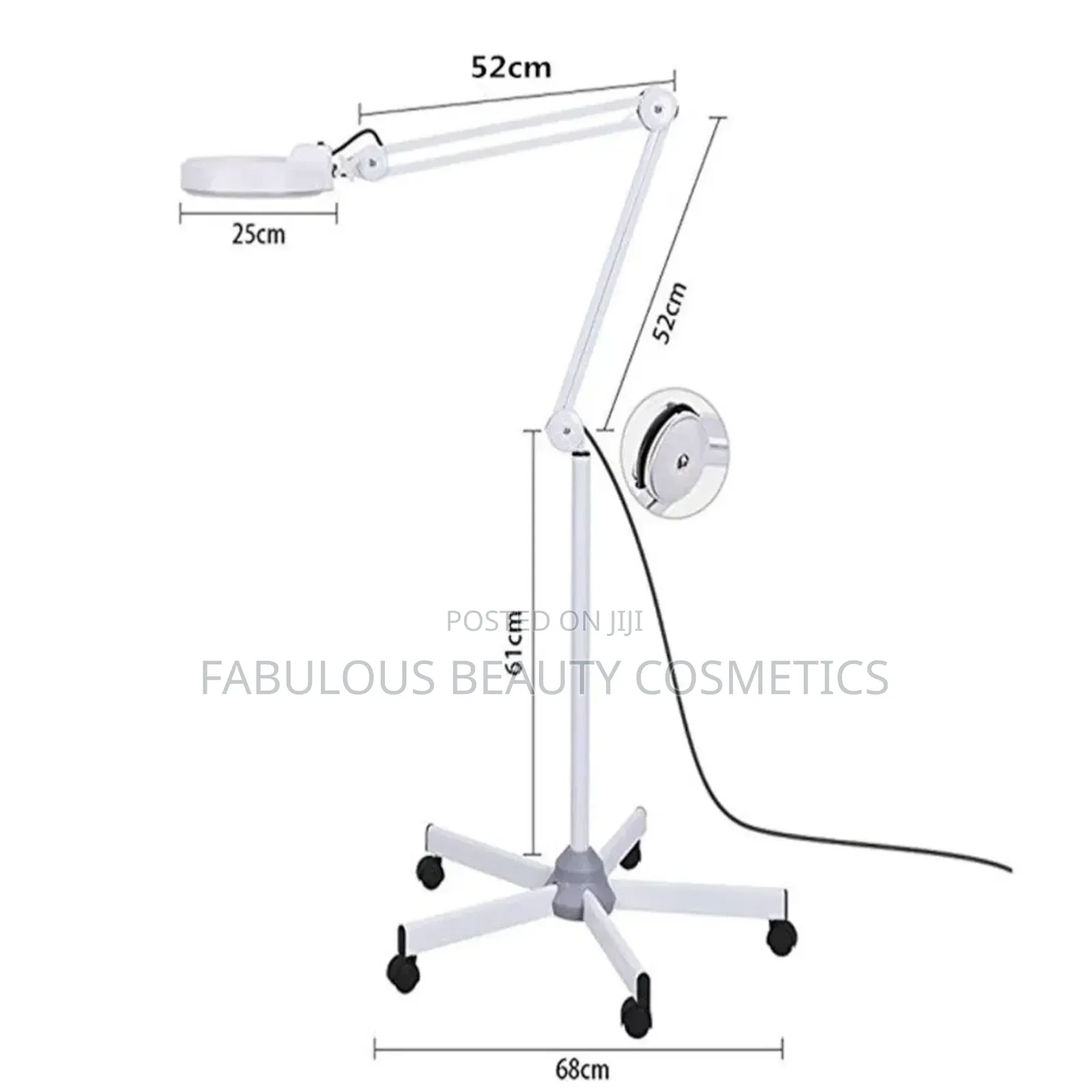 Floor Standing 5x Magnifier Lamp 4beauty, Skin, Tattoo Salon
