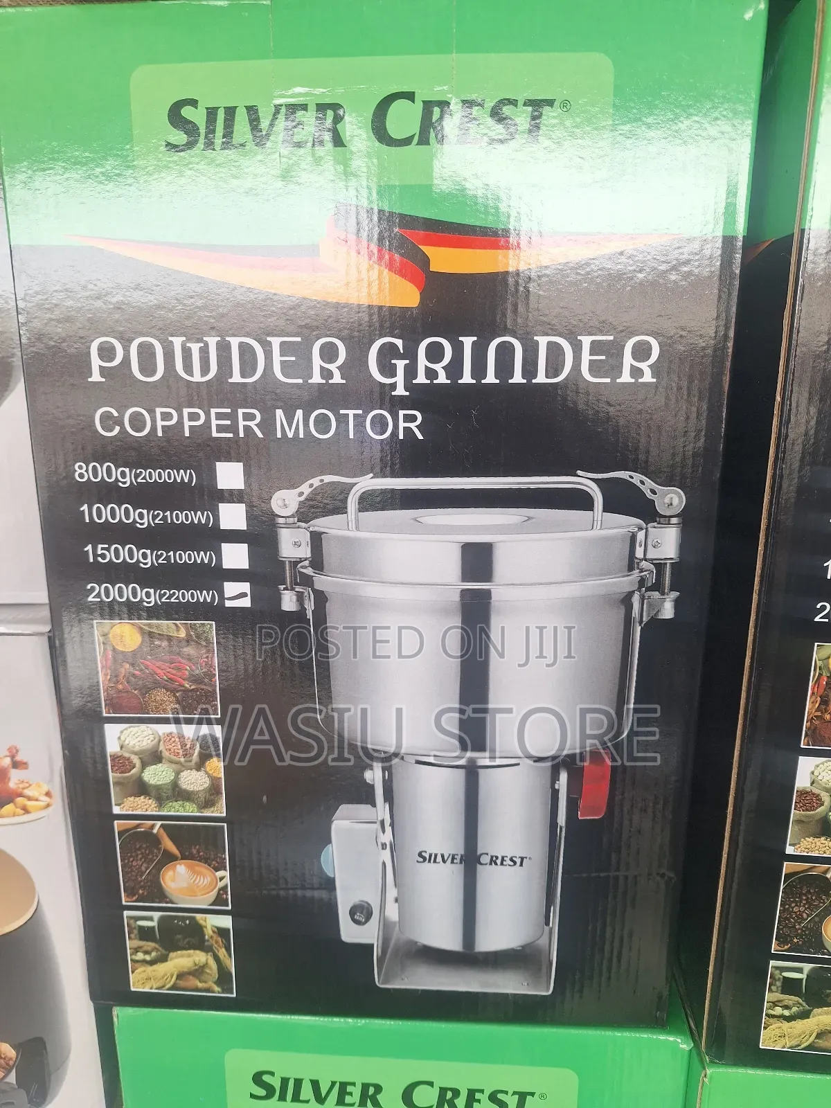 High Speed Electric Dry Grain Powder Grinder 2000g