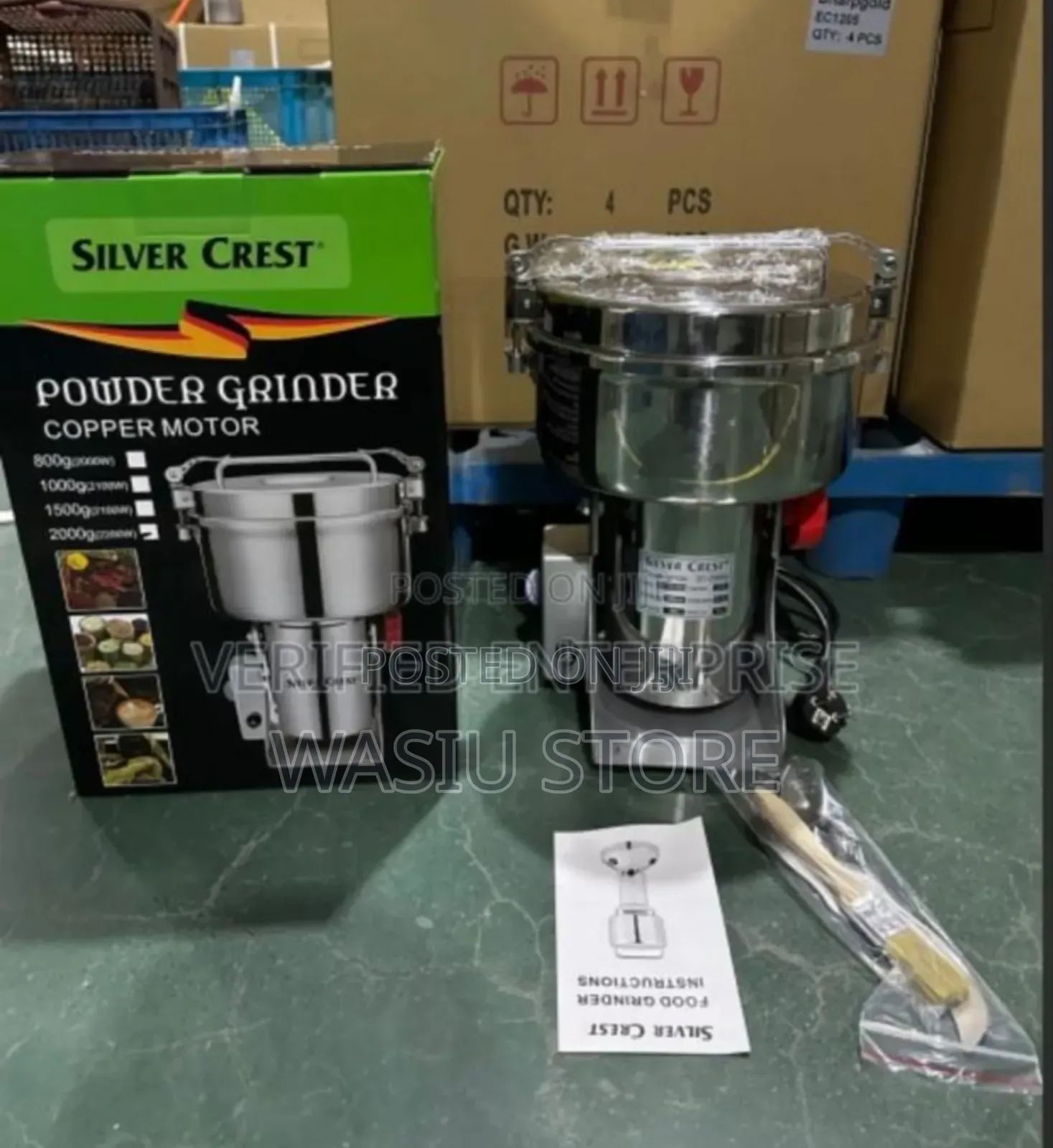 High Speed Electric Dry Grain Powder Grinder 2000g