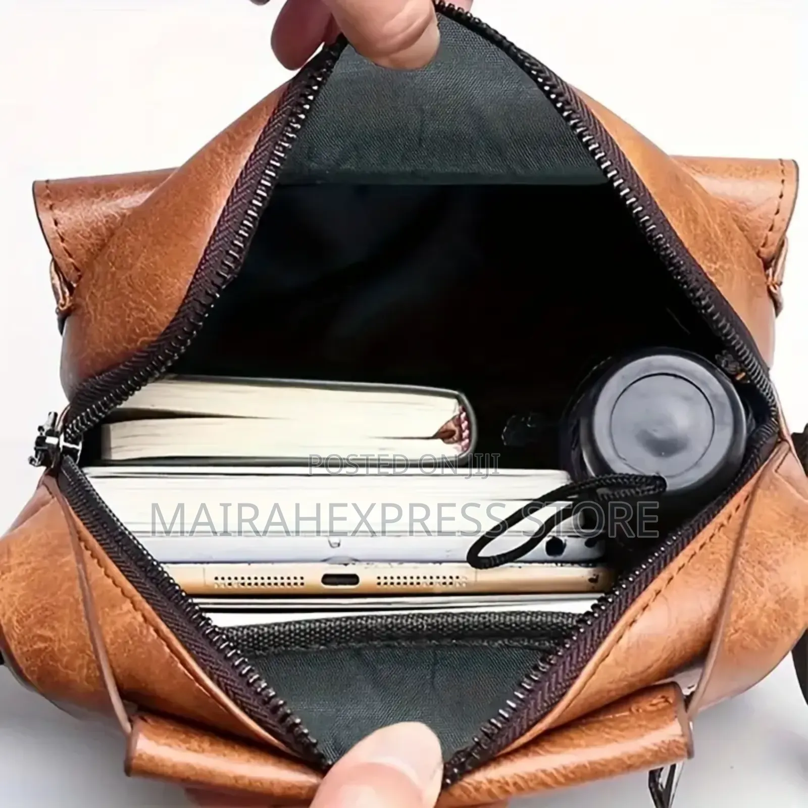 Unisex Retro Vertical Crossbody Bag