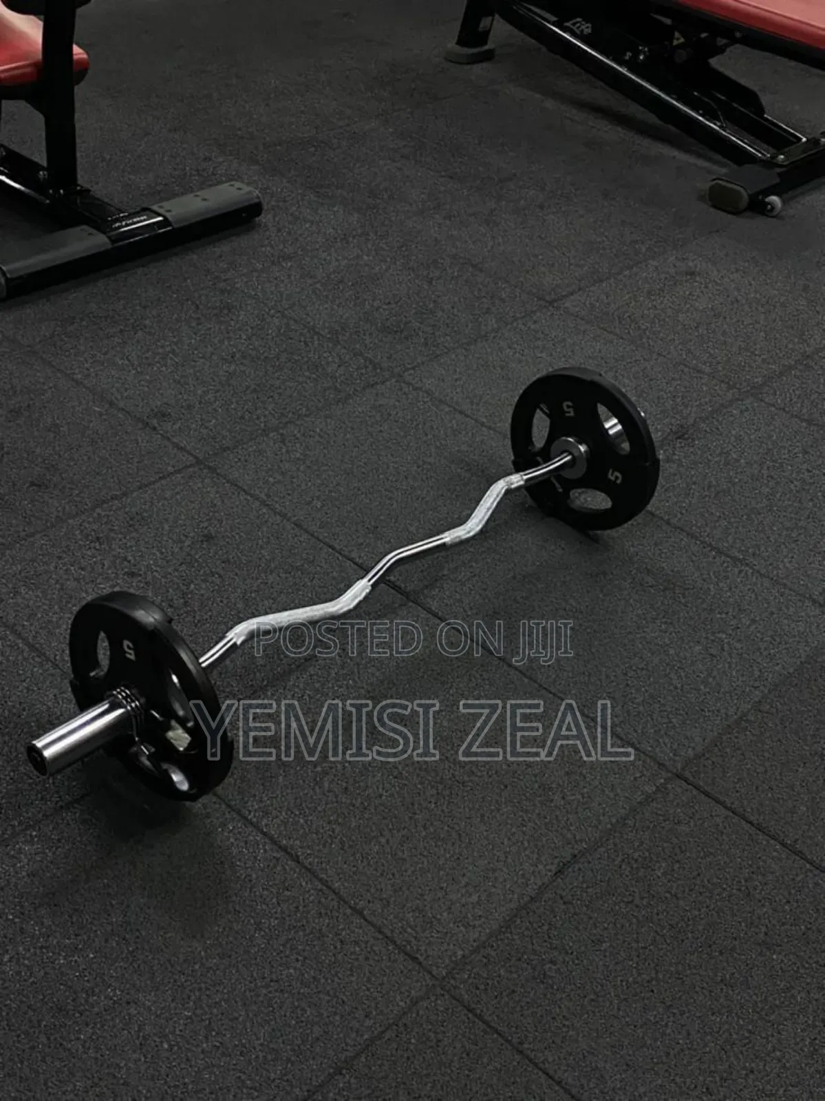 Fixed 55kg Olympic Weight Plates and Curve Barbell Rod
