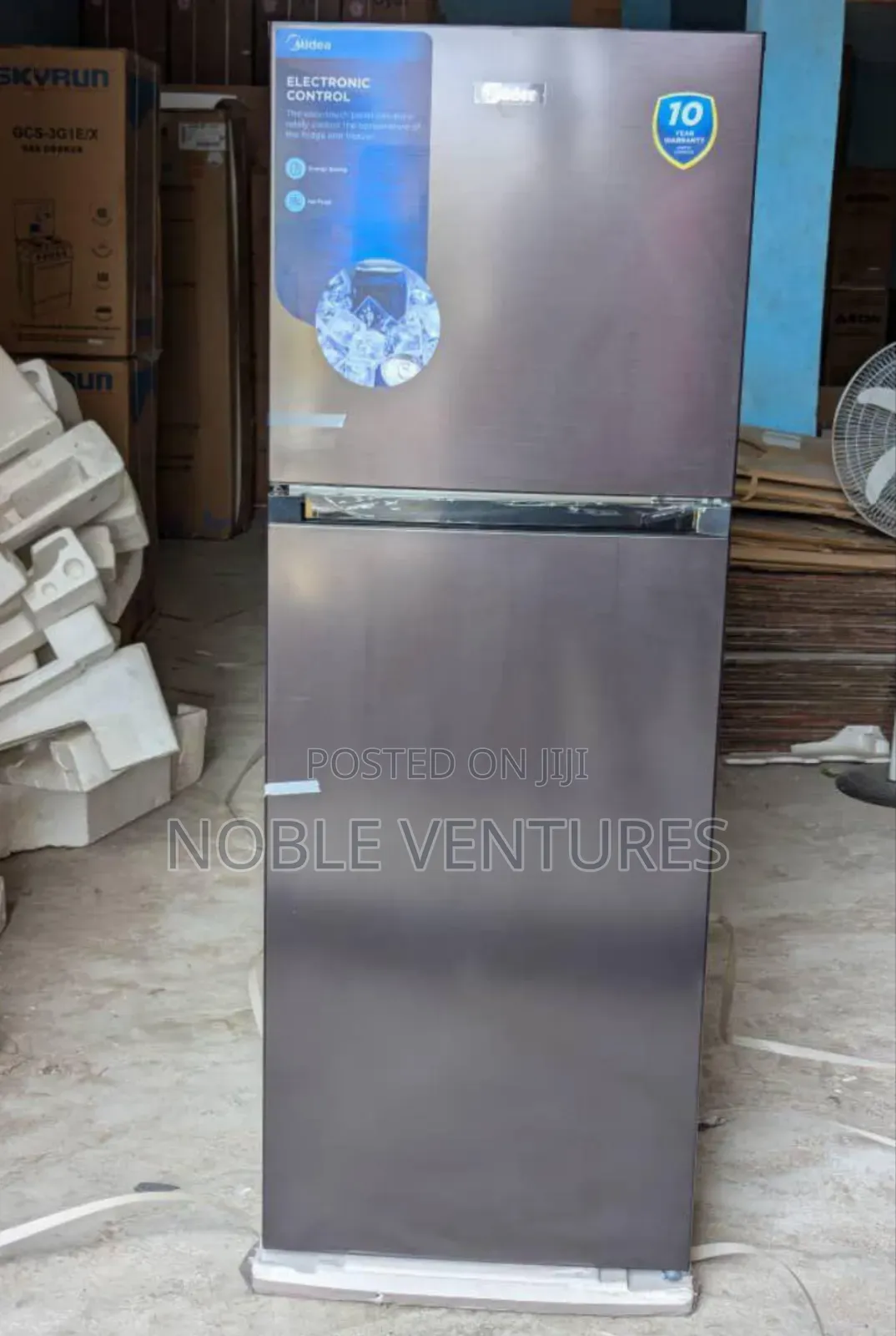 Original Midea Double Door Refrigerator 100%Copper