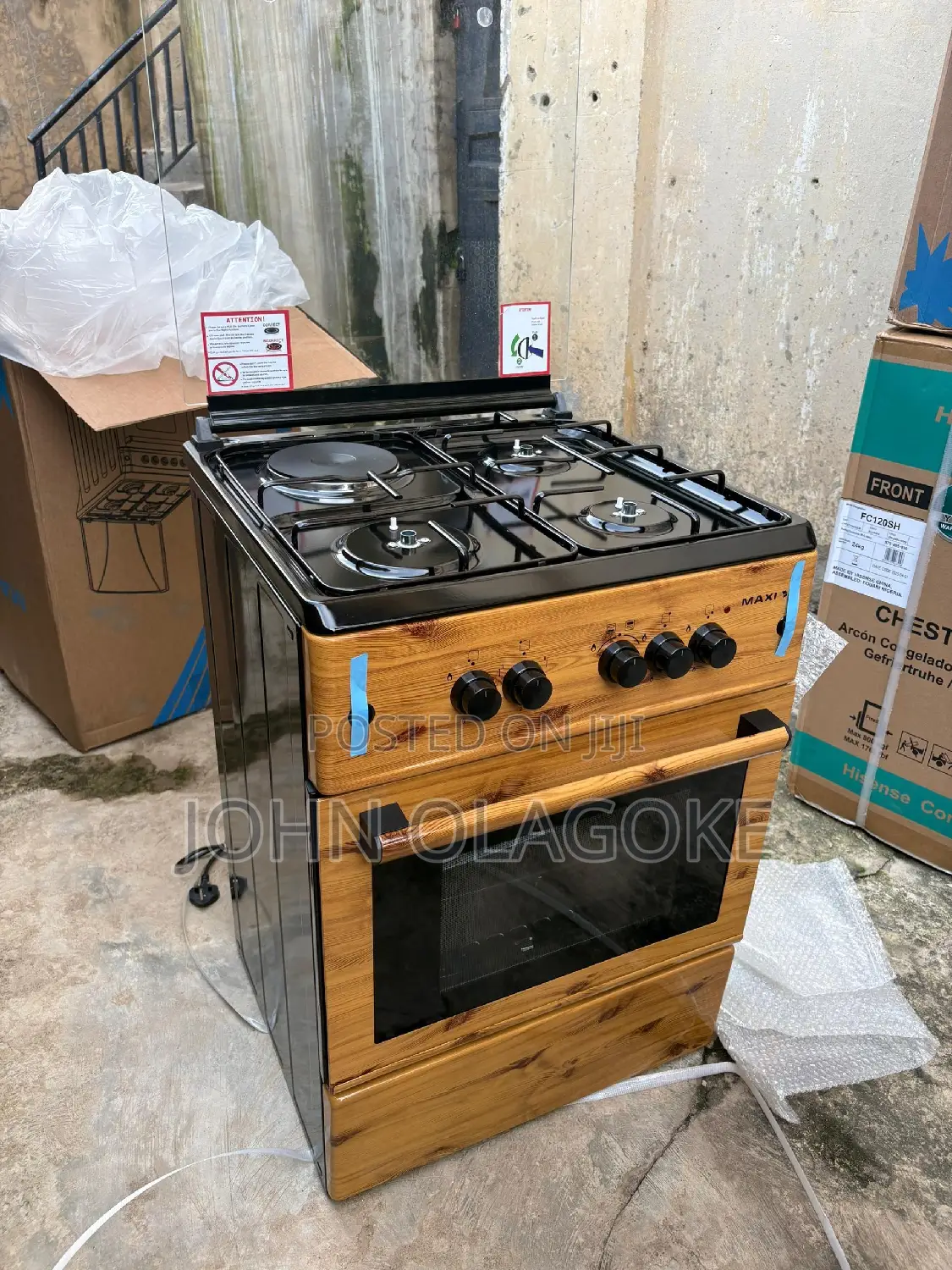 Maxi 3+1 60x60 Standing Cooker With Hotplate
