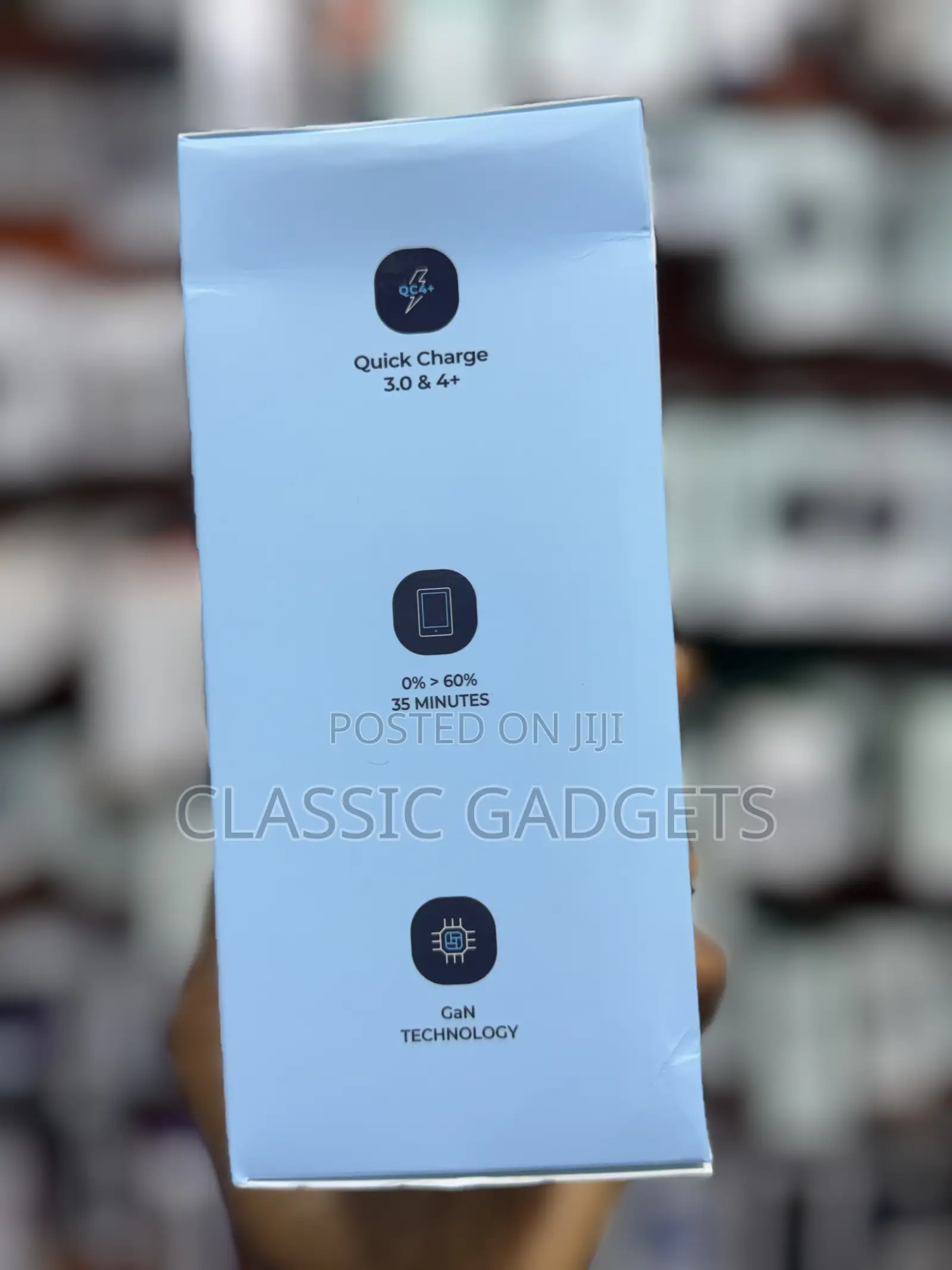 Powerology Universal Gan 85w Super Charger With Type-C Cable